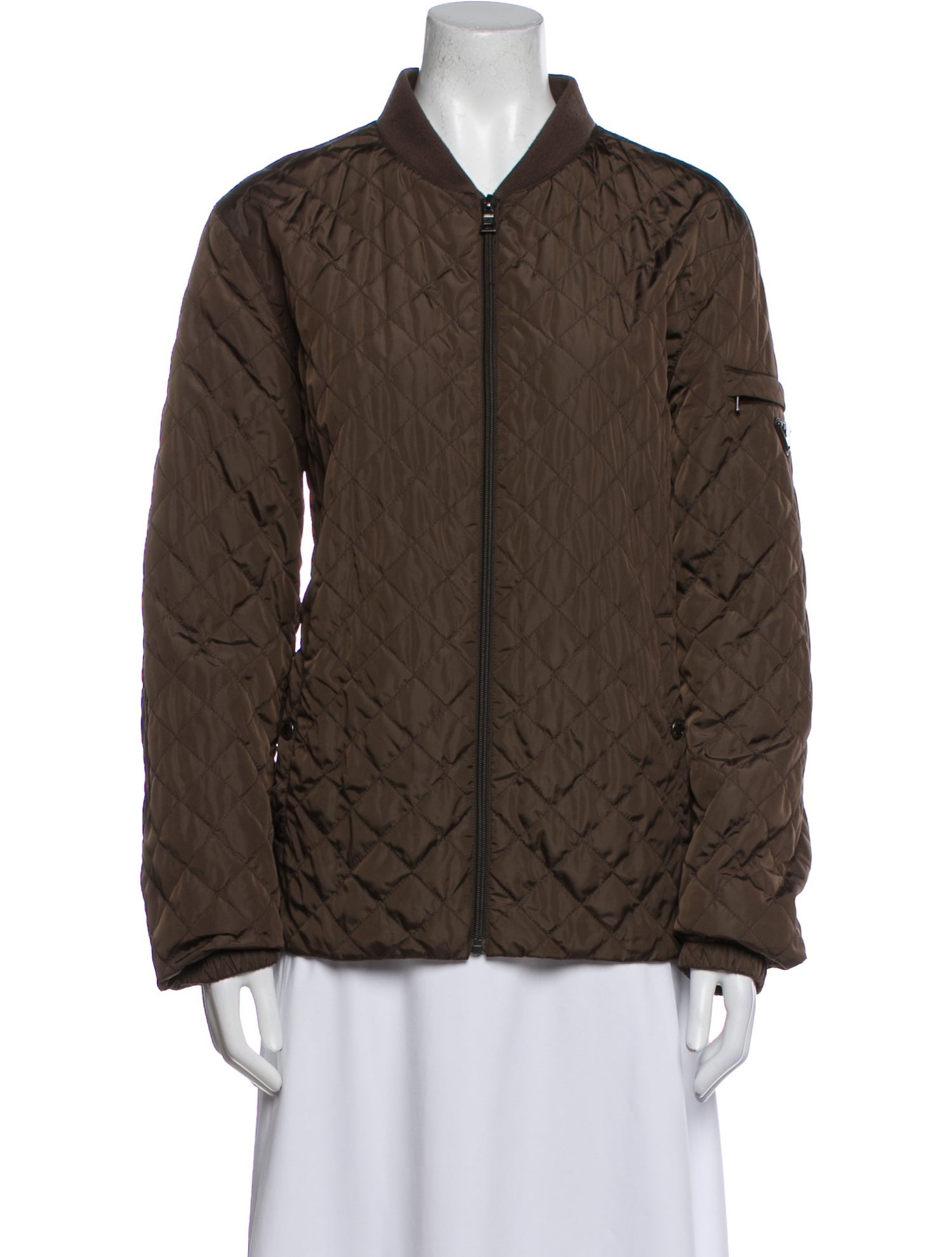 Prada 2014 Nylon Bomber Jacket