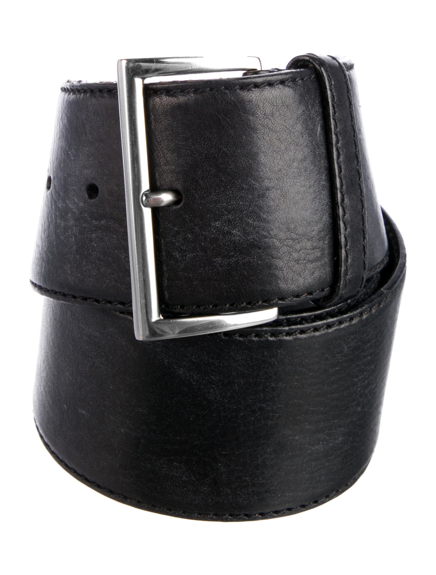 Prada Late 1990's - Early 2000's Leather Belt