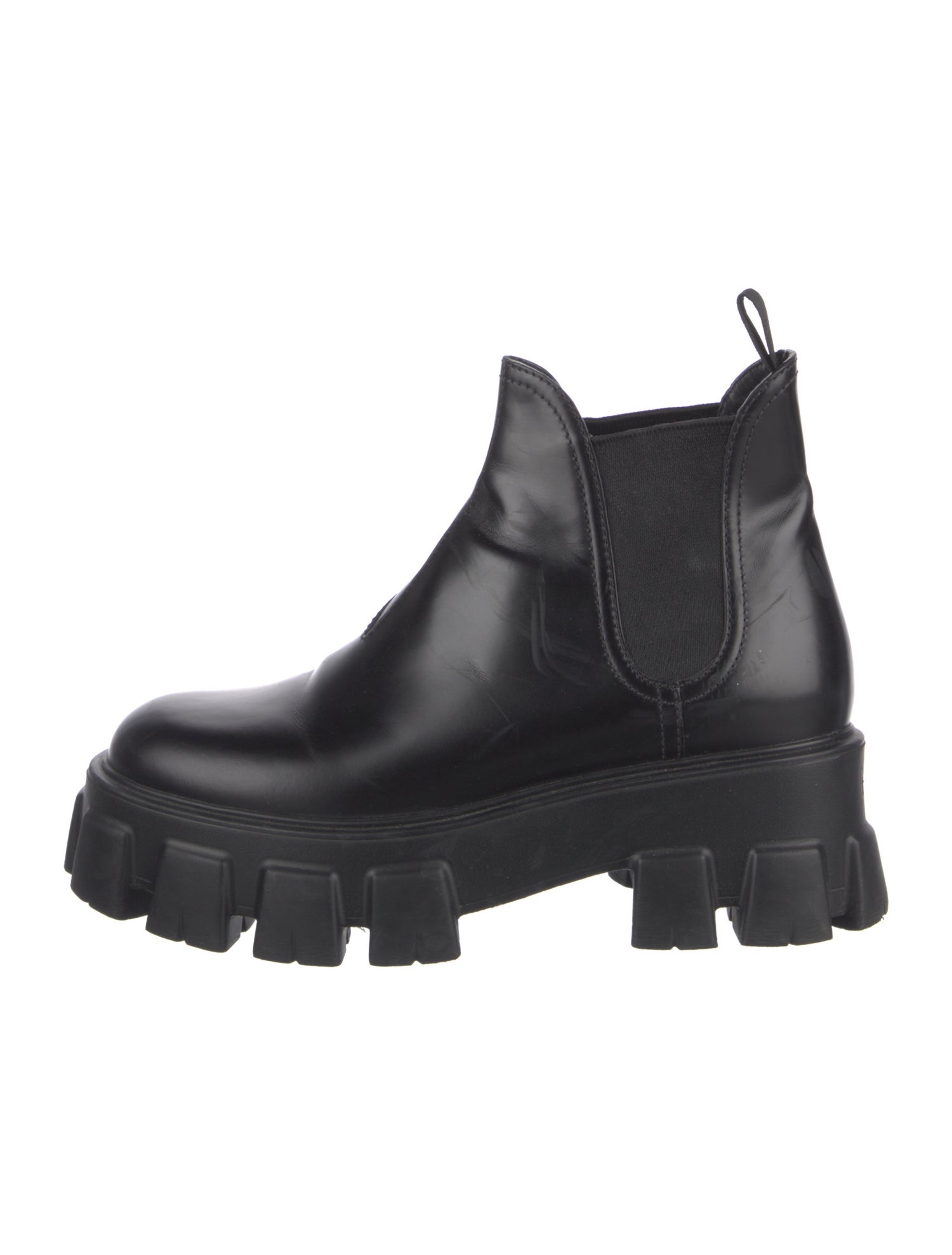 Prada Leather Chelsea Boots