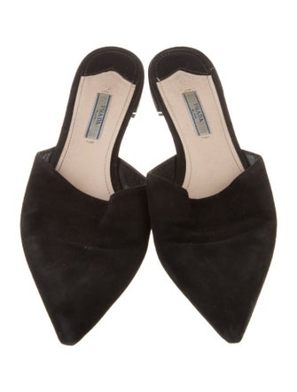 Prada Suede Mules