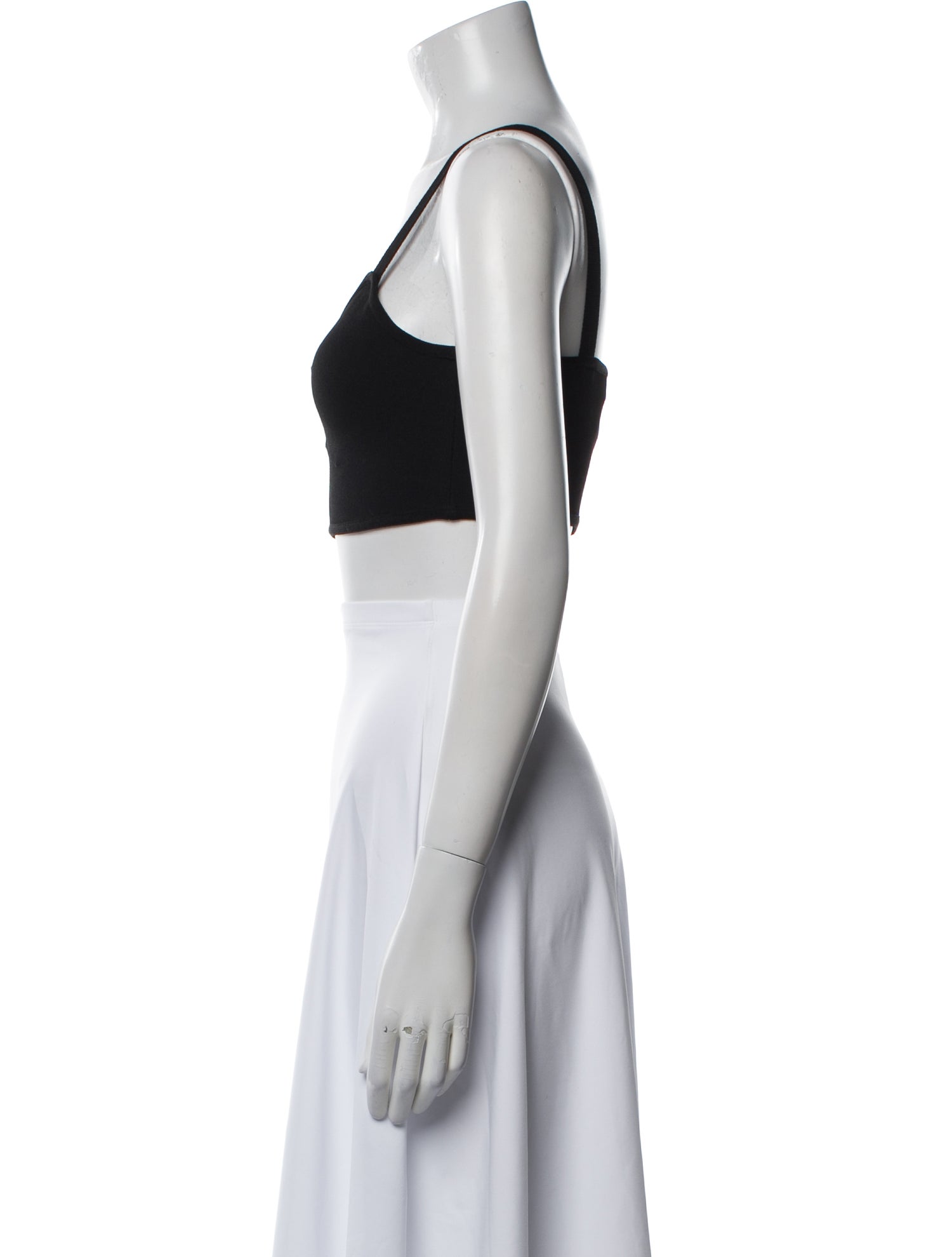 Prada Scoop Neck Sleeveless Crop Top