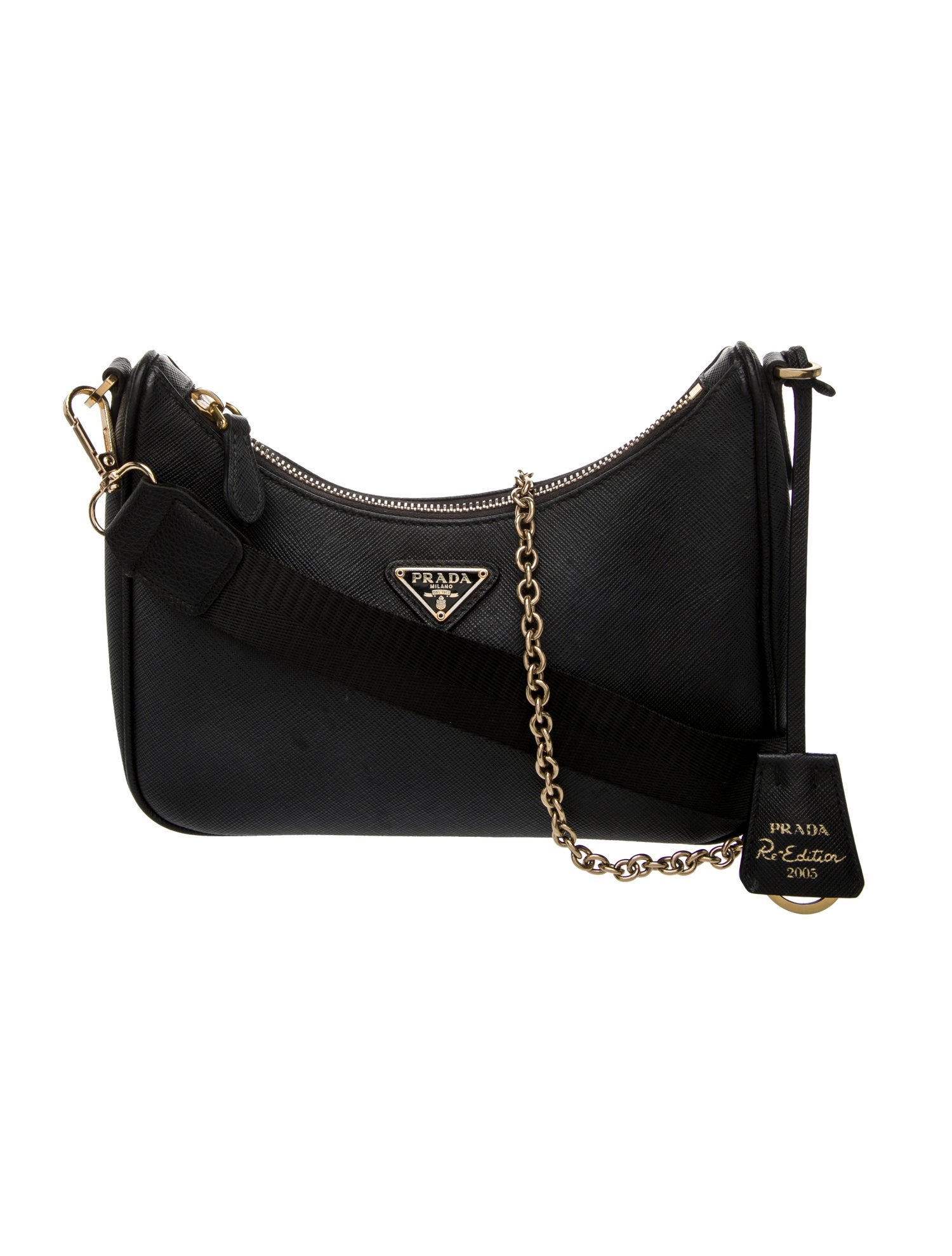 Prada Enameled Metal Triangle Re-Edition 2005