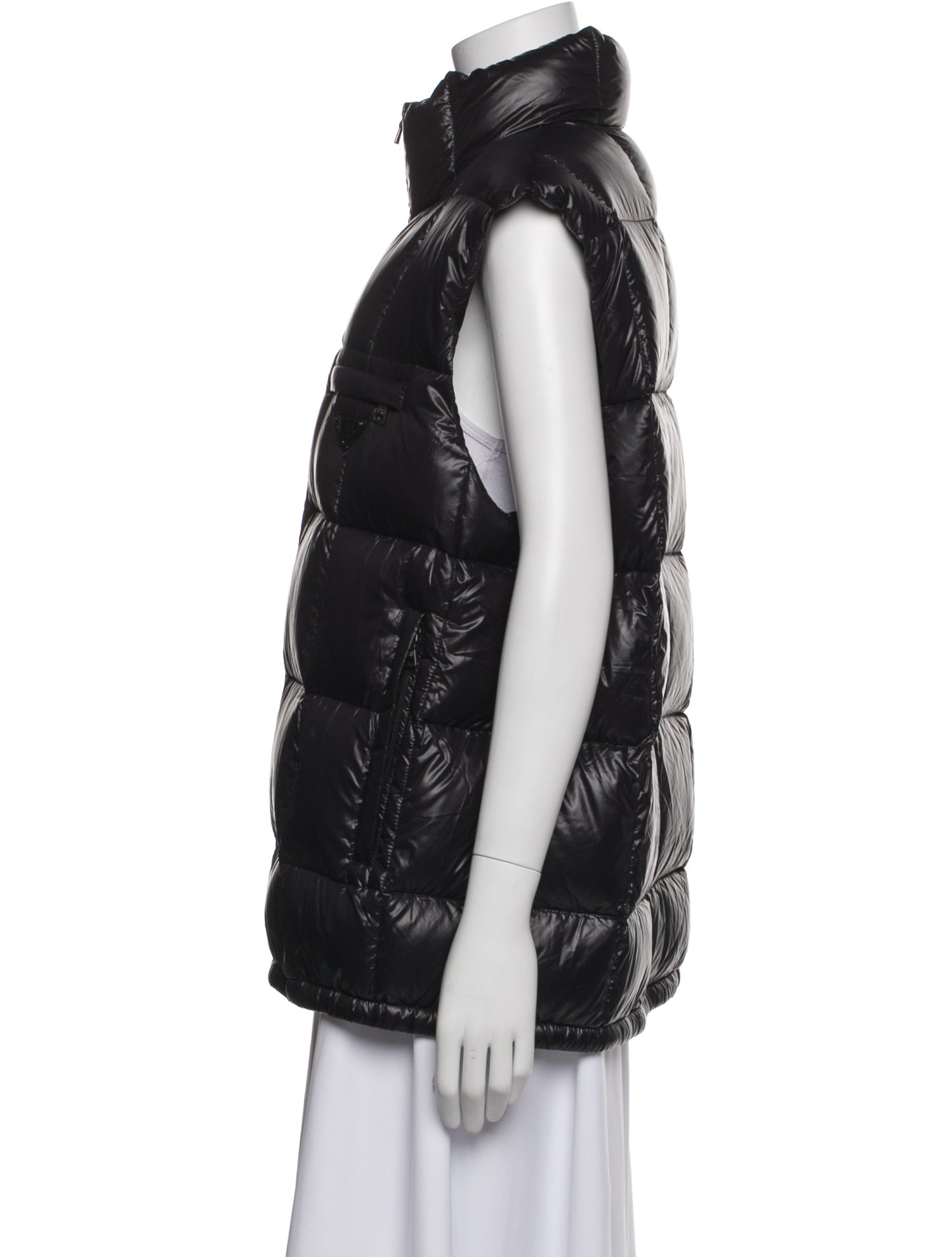 Prada Sport 2010's Enameled Metal Triangle Puffer Coat