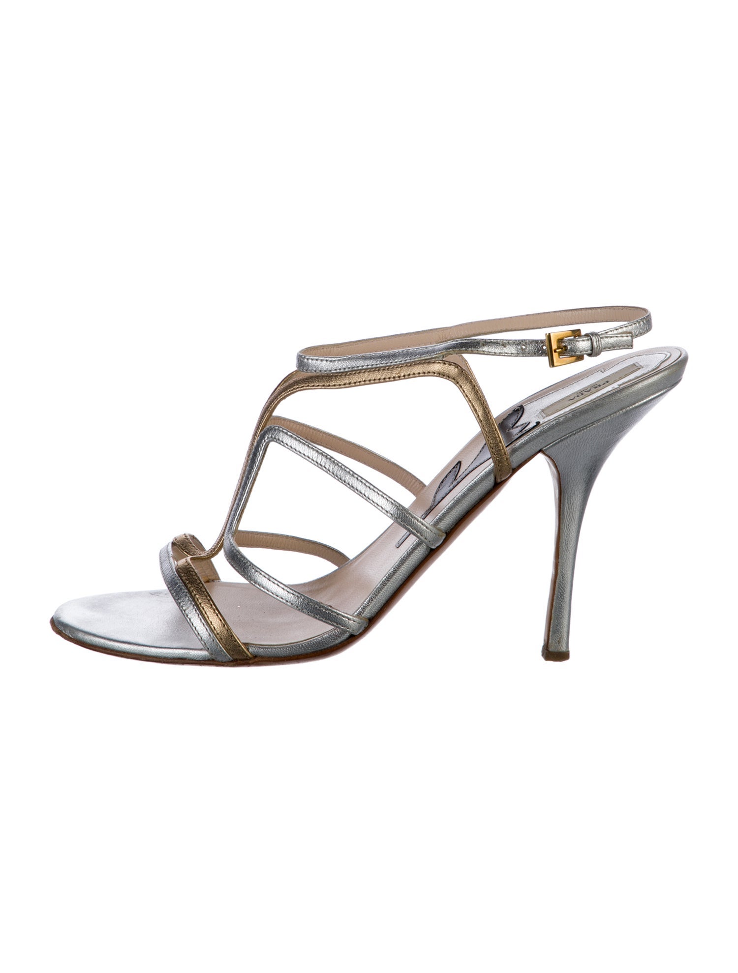 Prada Vintage Leather Slingback Sandals
