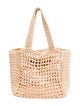 Prada Raffia Grass Raffia Logo Tote Small