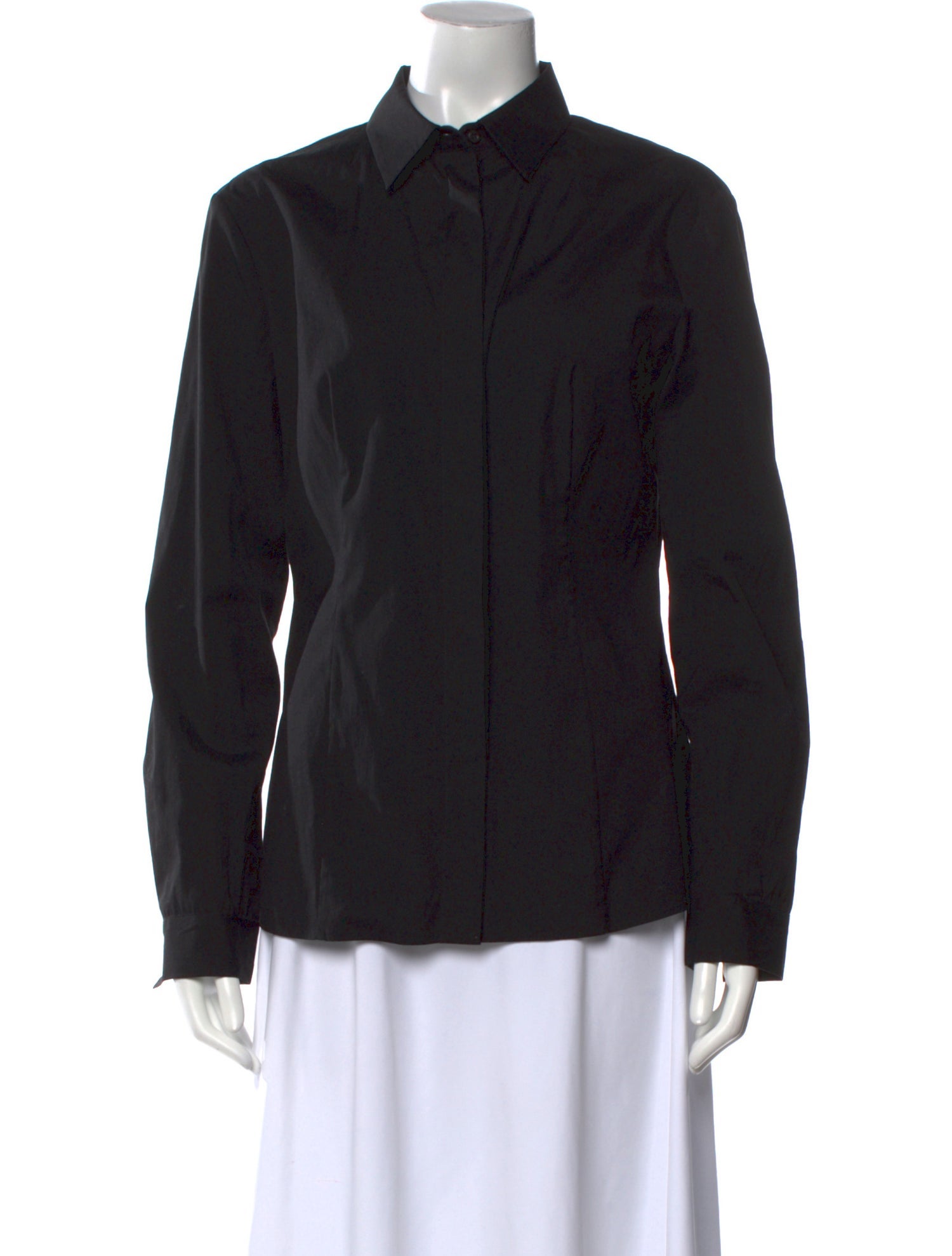 Prada 2015 Long Sleeve Button-Up Top