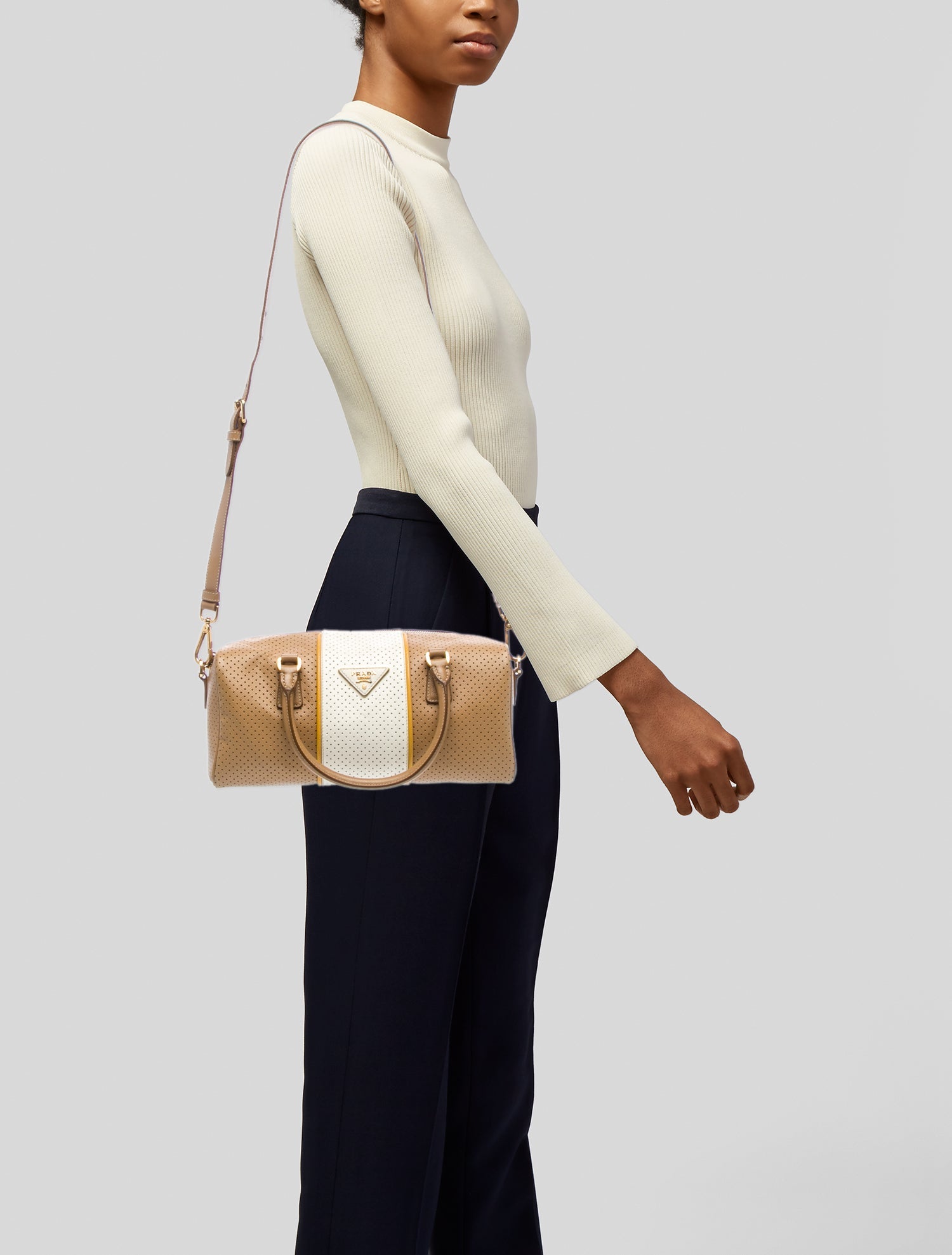 Prada Saffiano Leather Shoulder Bag