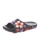 Prada Rubber Floral Print Slides