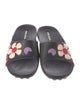 Prada Rubber Floral Print Slides