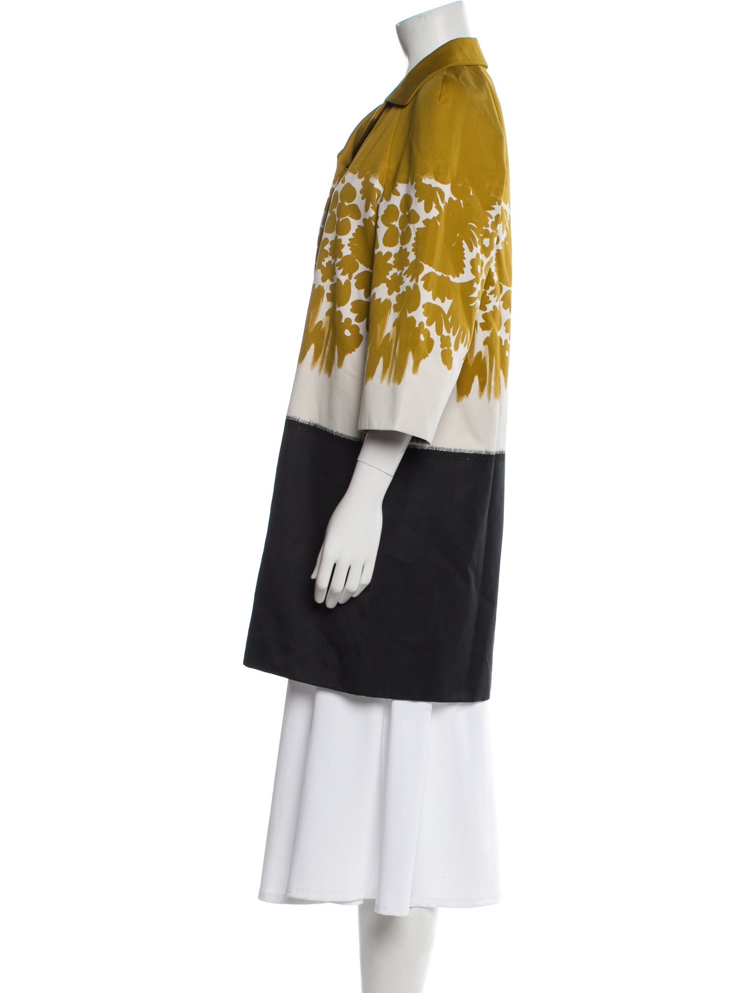 Prada 2016 Floral Print Coat