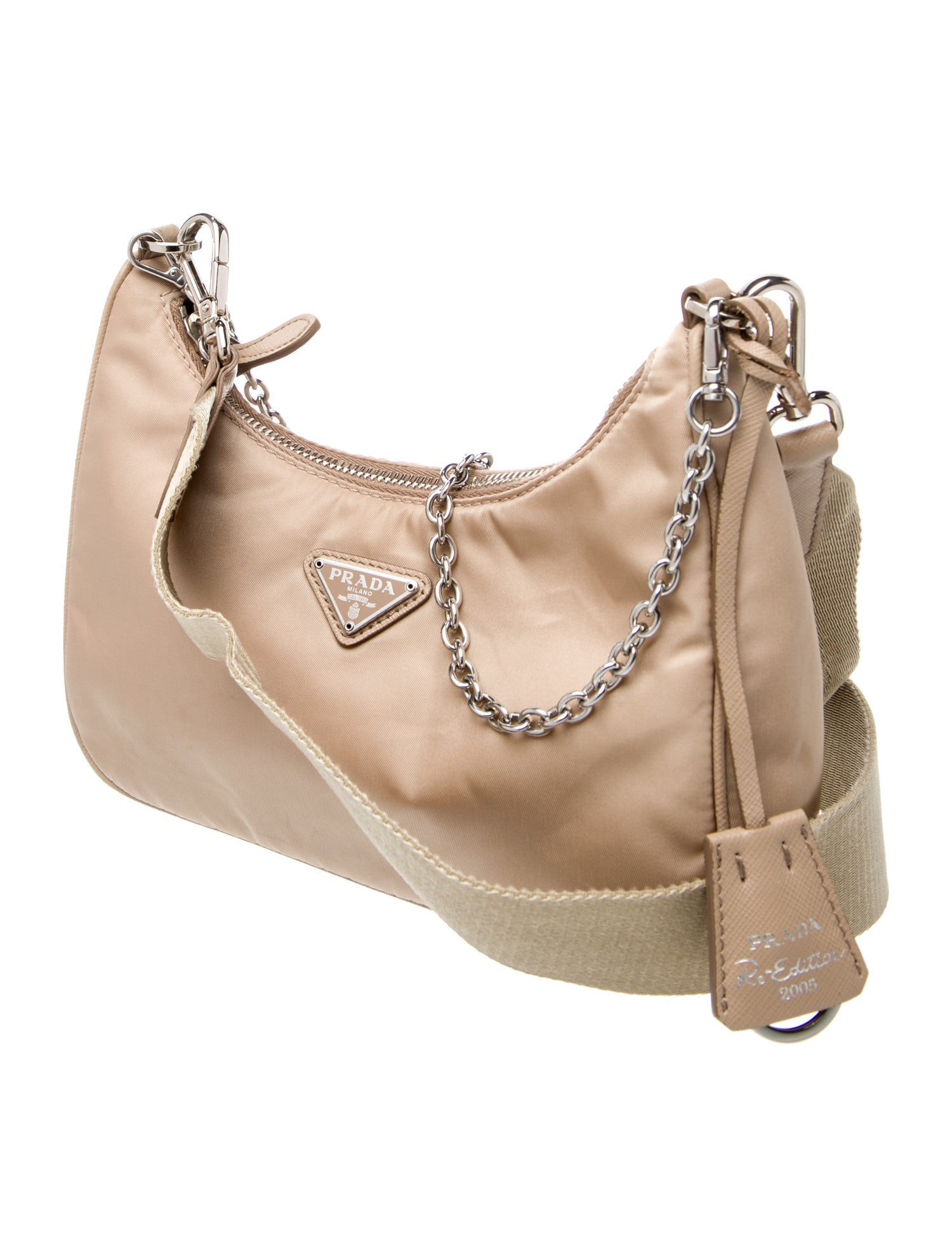 Prada Enameled Metal Triangle Re-Edition 2005