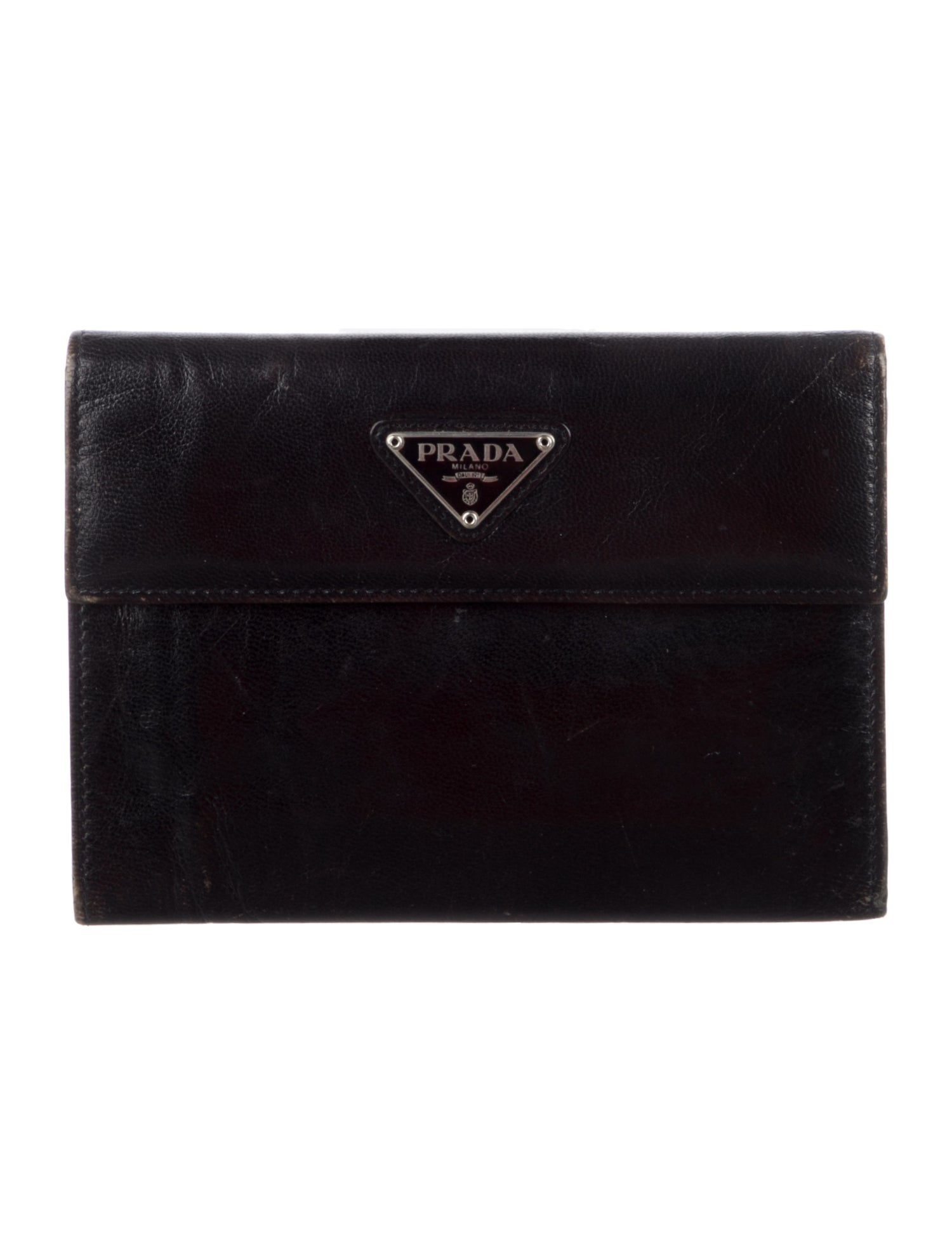 Prada Glace Calf Leather Bifold Wallet