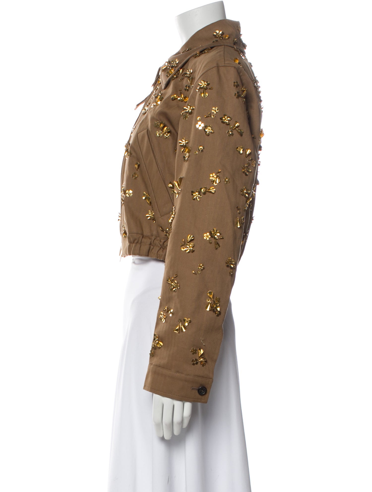 Prada 2025 Chevron Blouson Denim Jacket