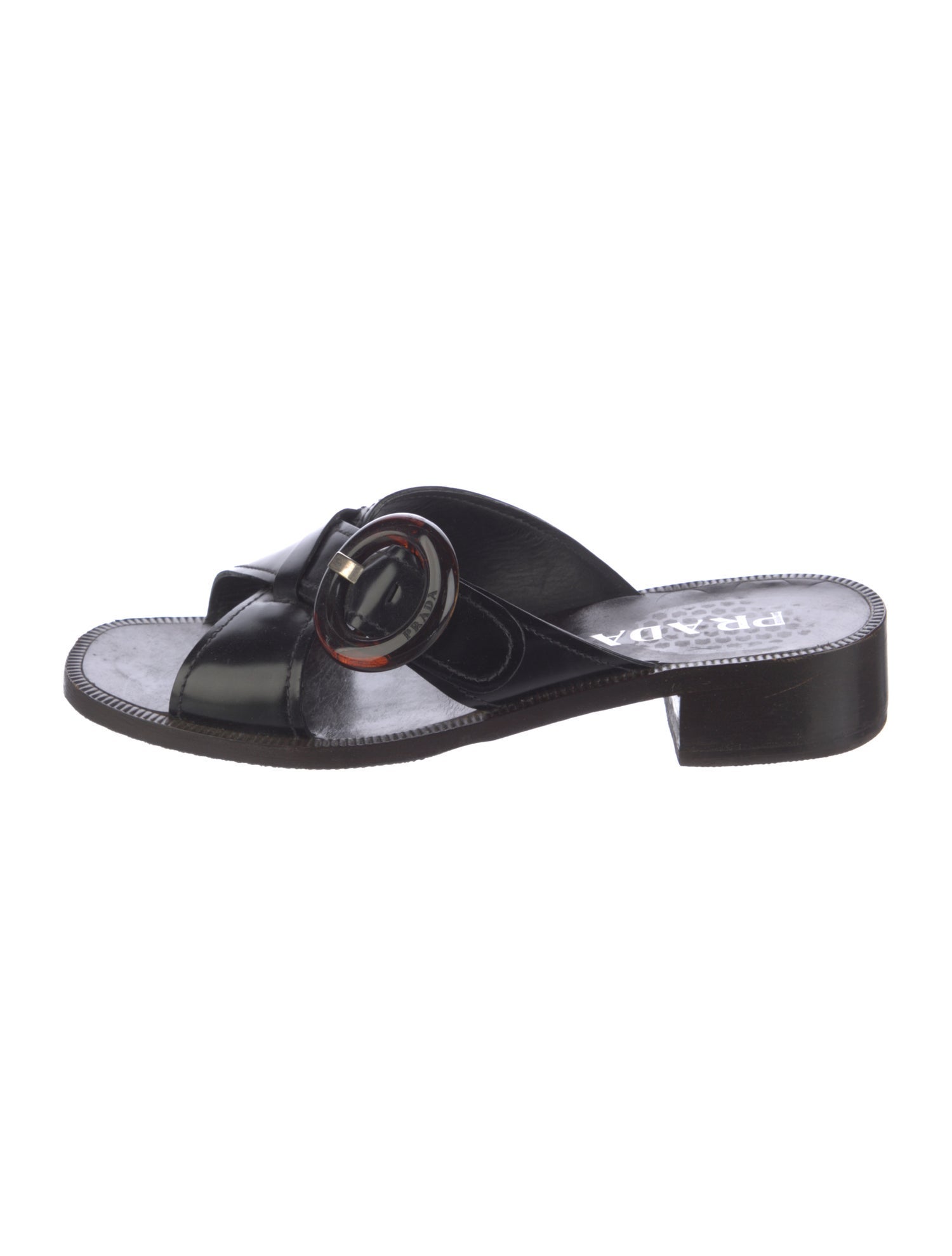 Prada Patent Leather Slides