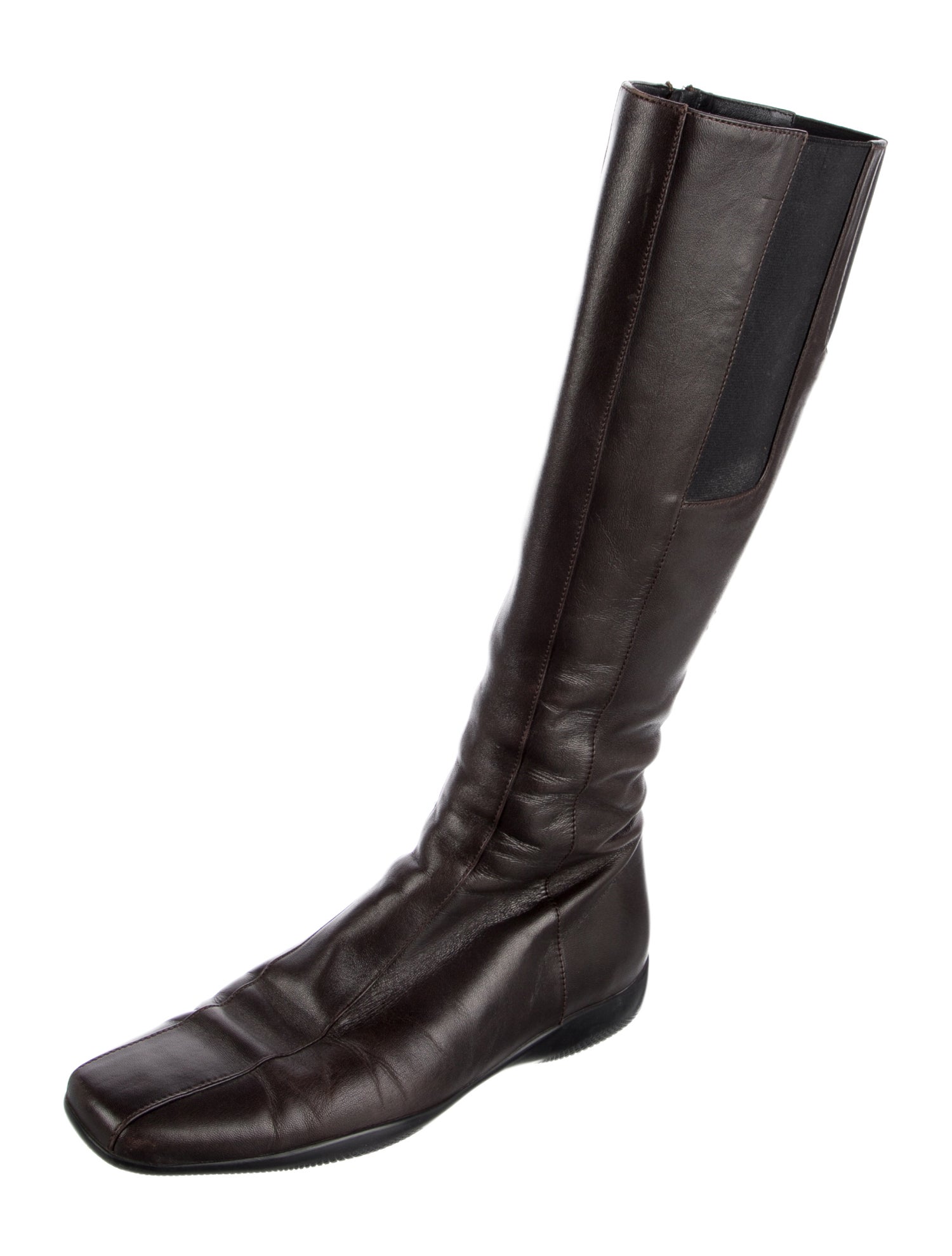 Prada Leather Riding Boots
