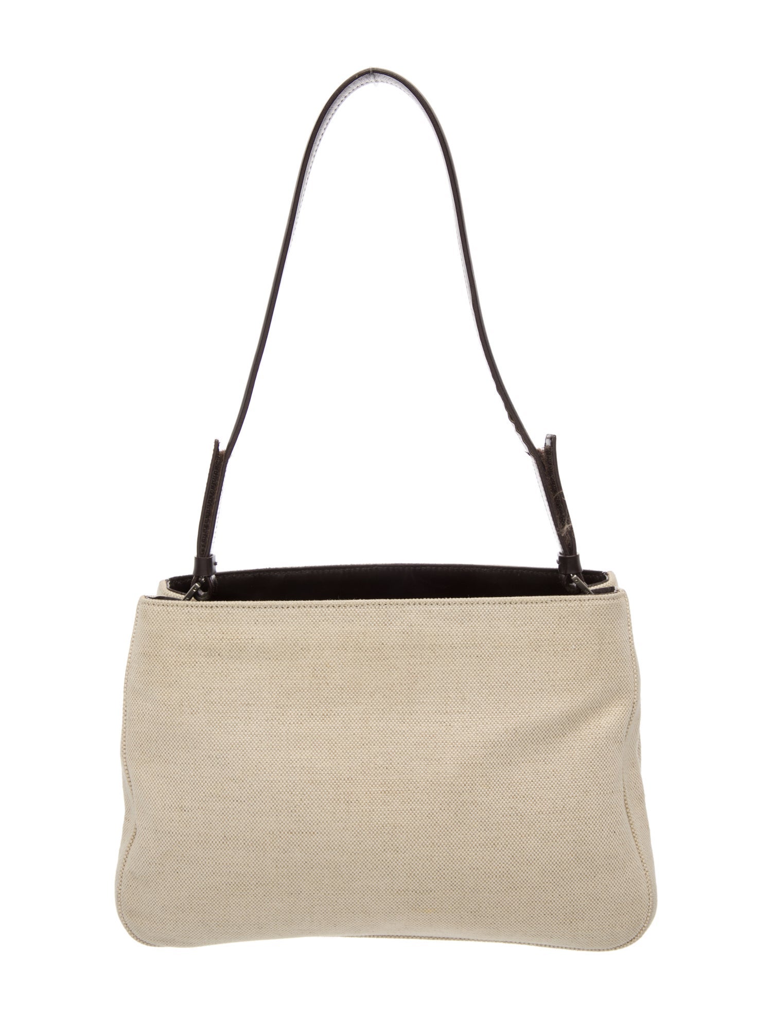 Prada Enameled Metal Triangle Shoulder Bag