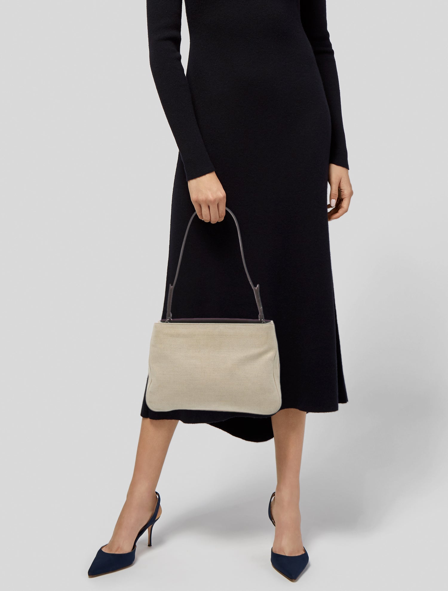 Prada Enameled Metal Triangle Shoulder Bag