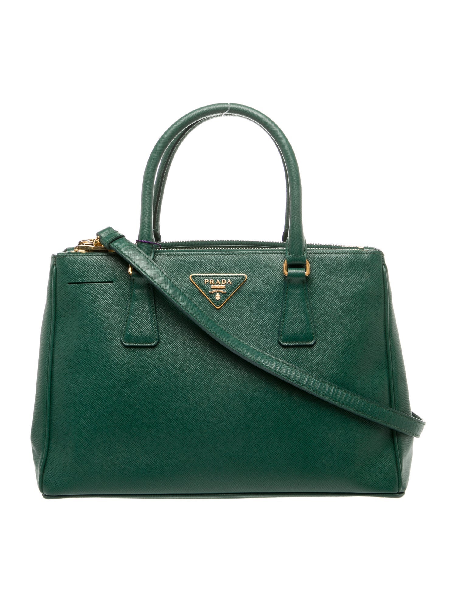 Prada Saffiano Lux Leather Galleria Double Zip Medium