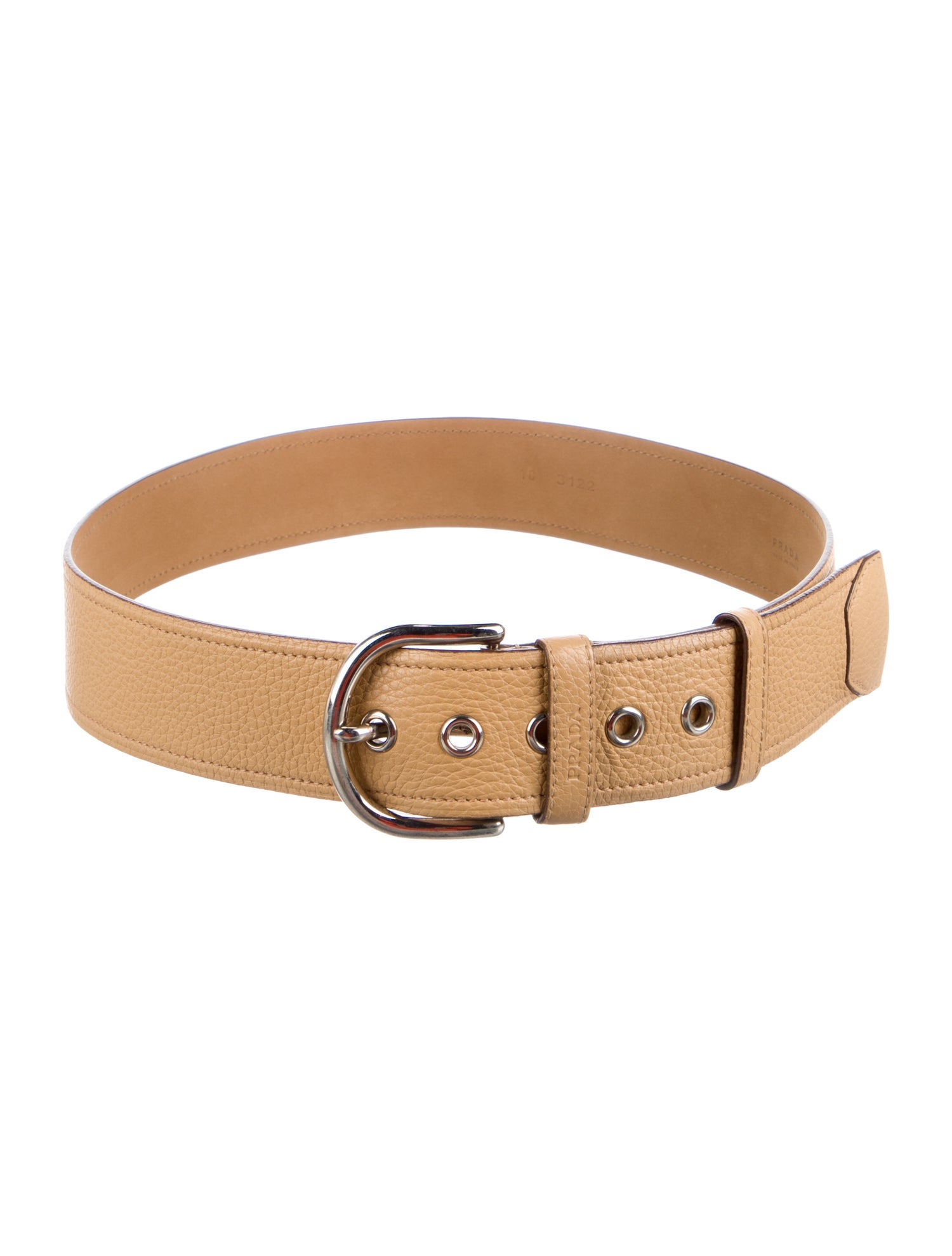 Prada Vitello Daino Leather Waist Belt