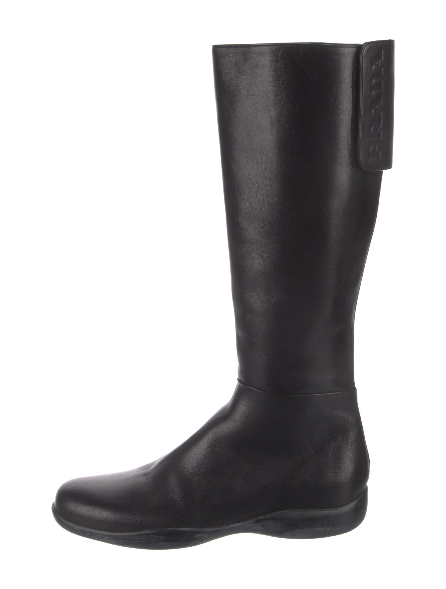 Prada Leather Riding Boots