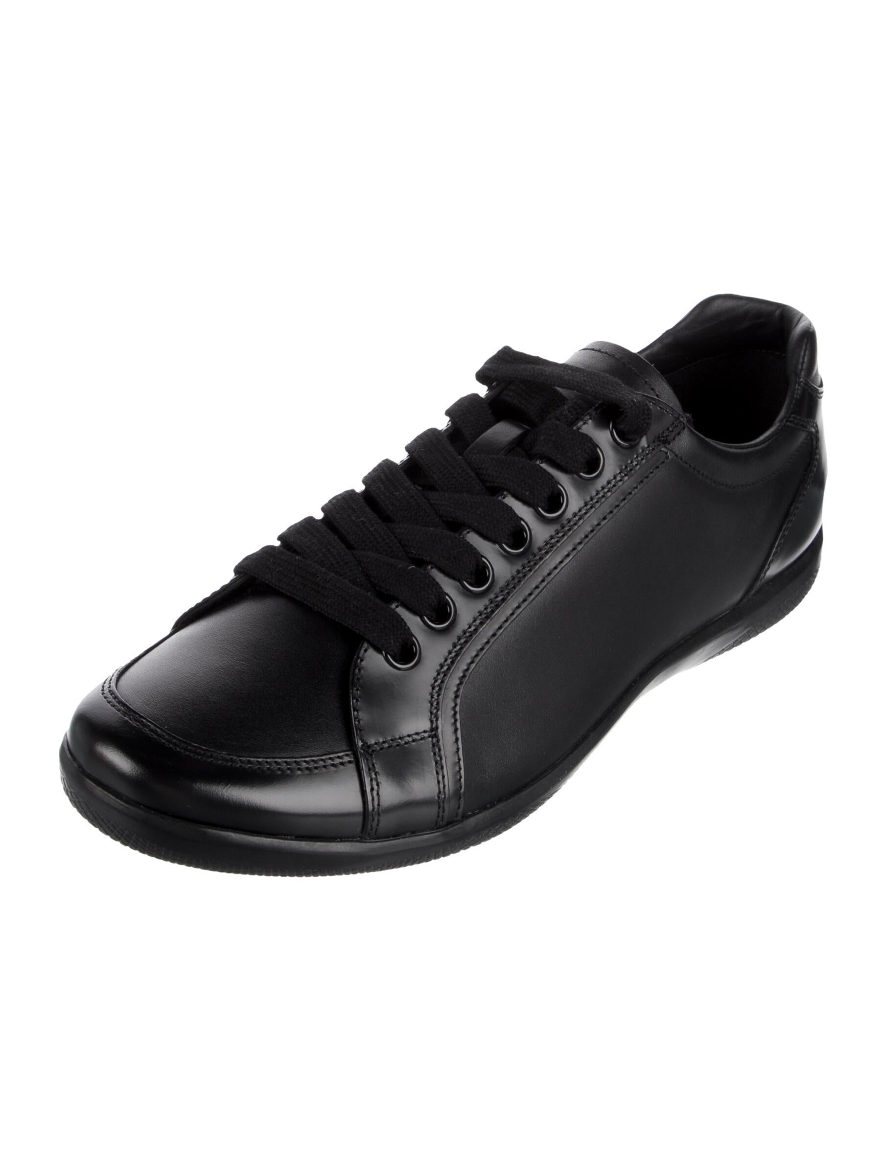 Prada Leather Sneakers w/ Tags