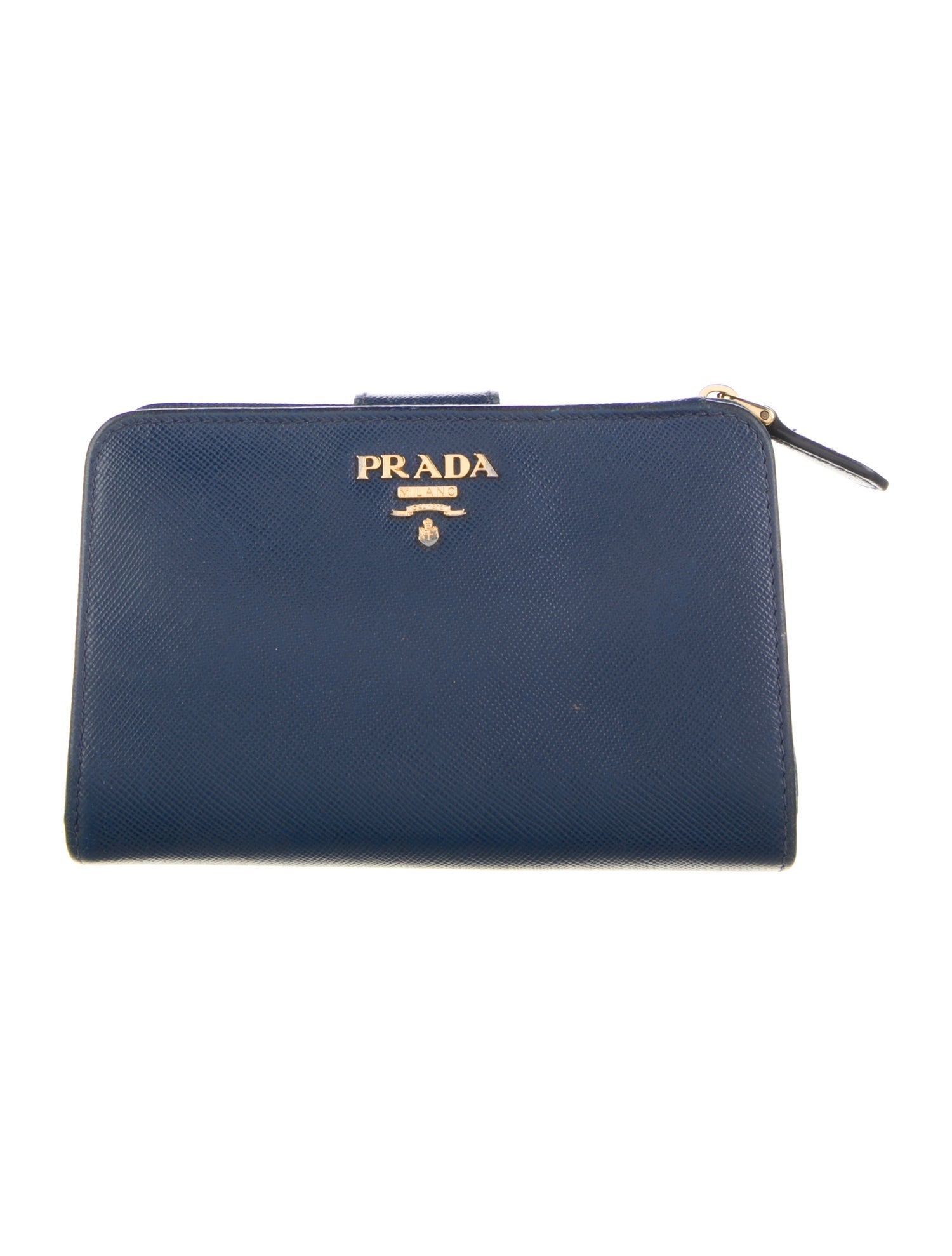 Prada Saffiano Metal Leather French Purse