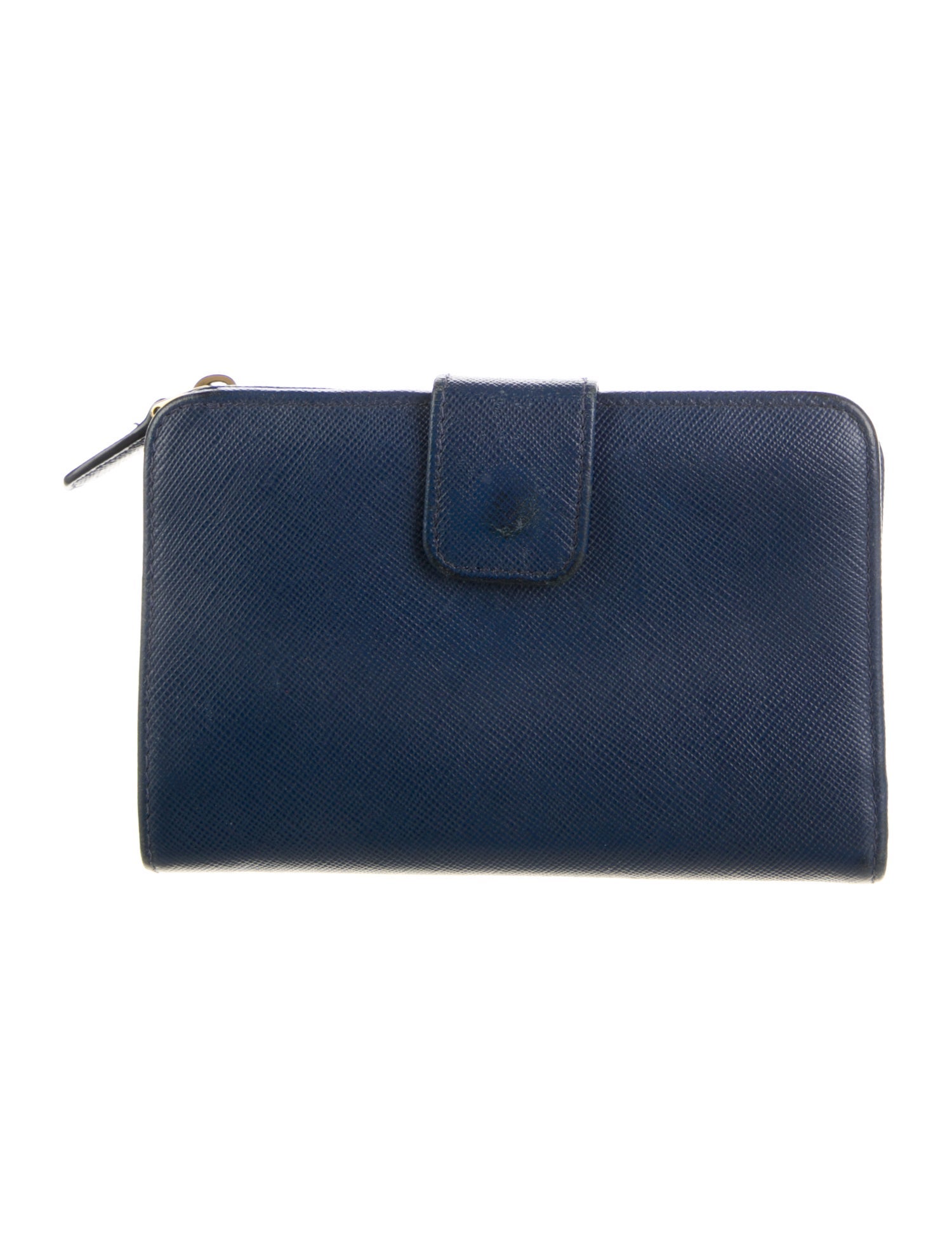 Prada Saffiano Metal Leather French Purse