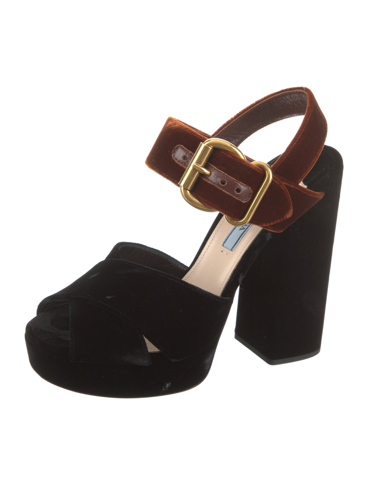 Prada Velvet Sandals
