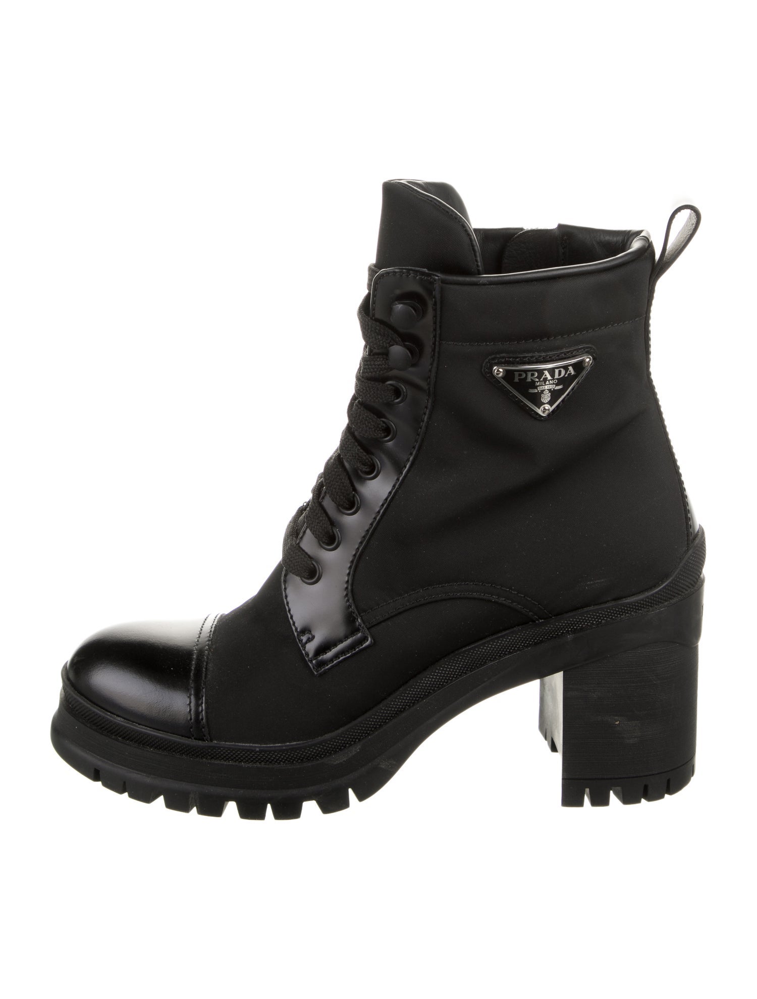 Prada Nylon Combat Boots