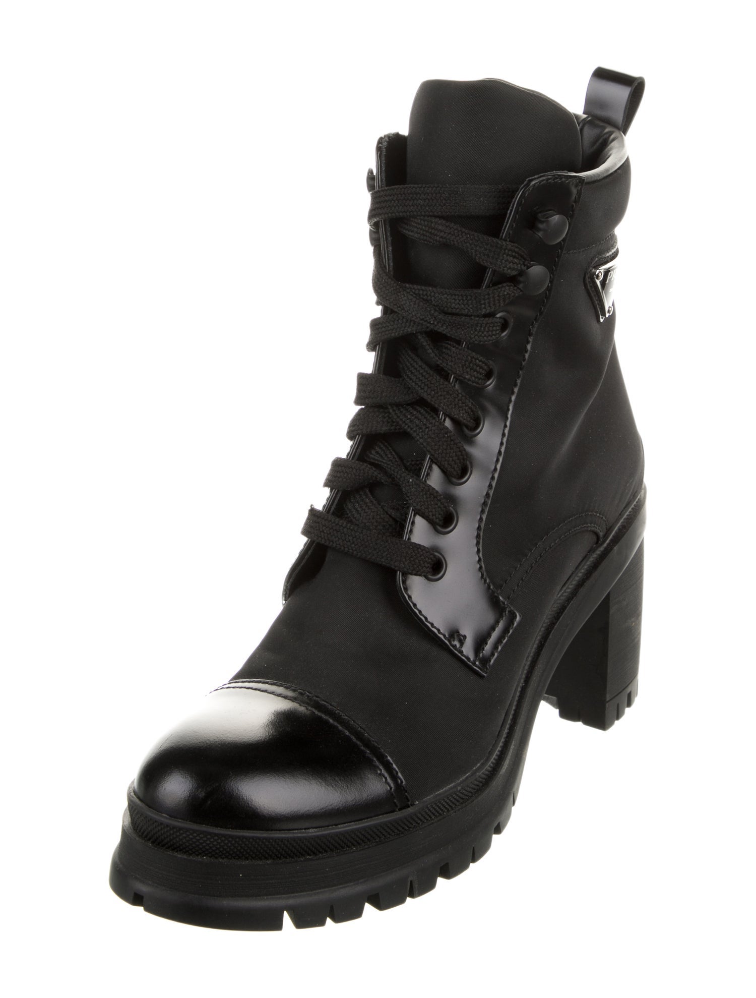 Prada Nylon Combat Boots