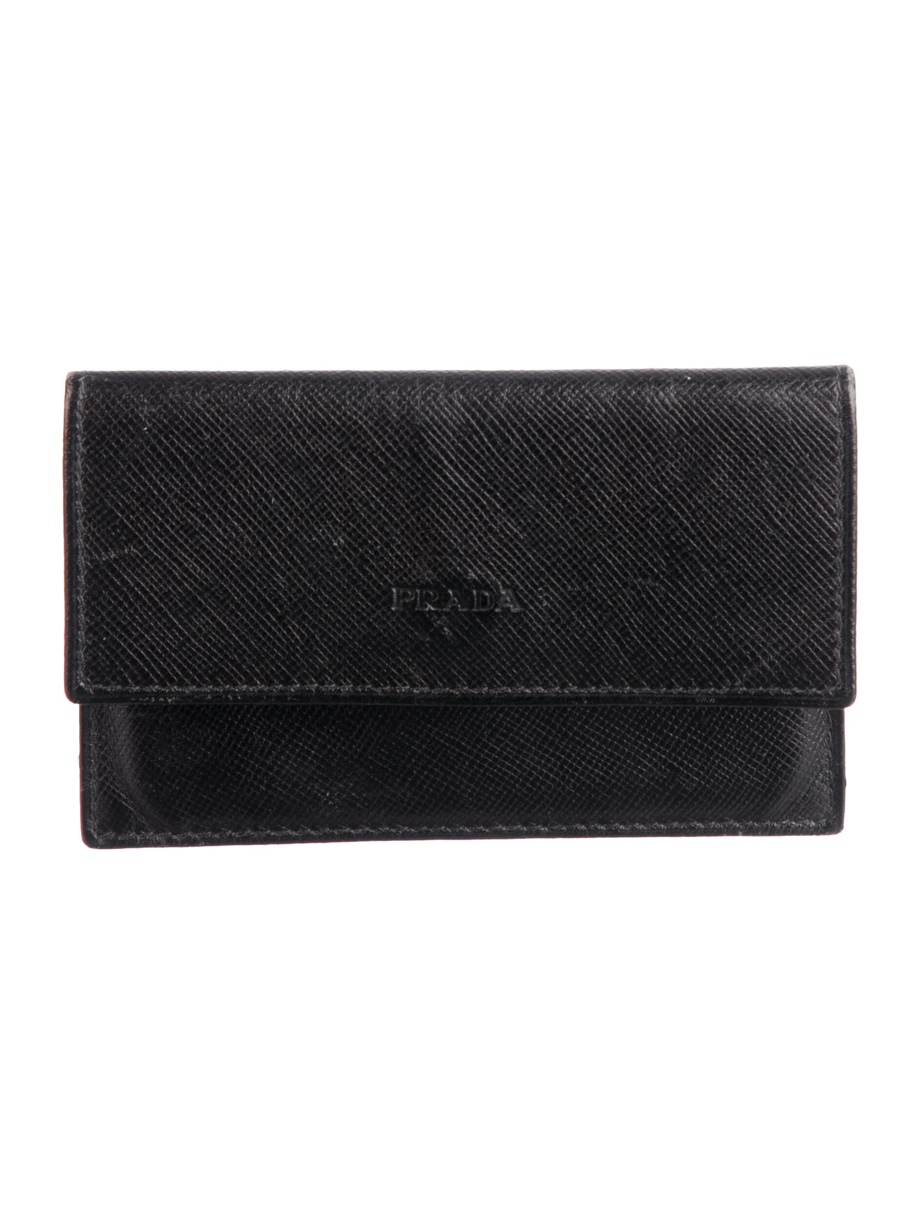 Prada Saffiano Lux Leather Trifold Wallet