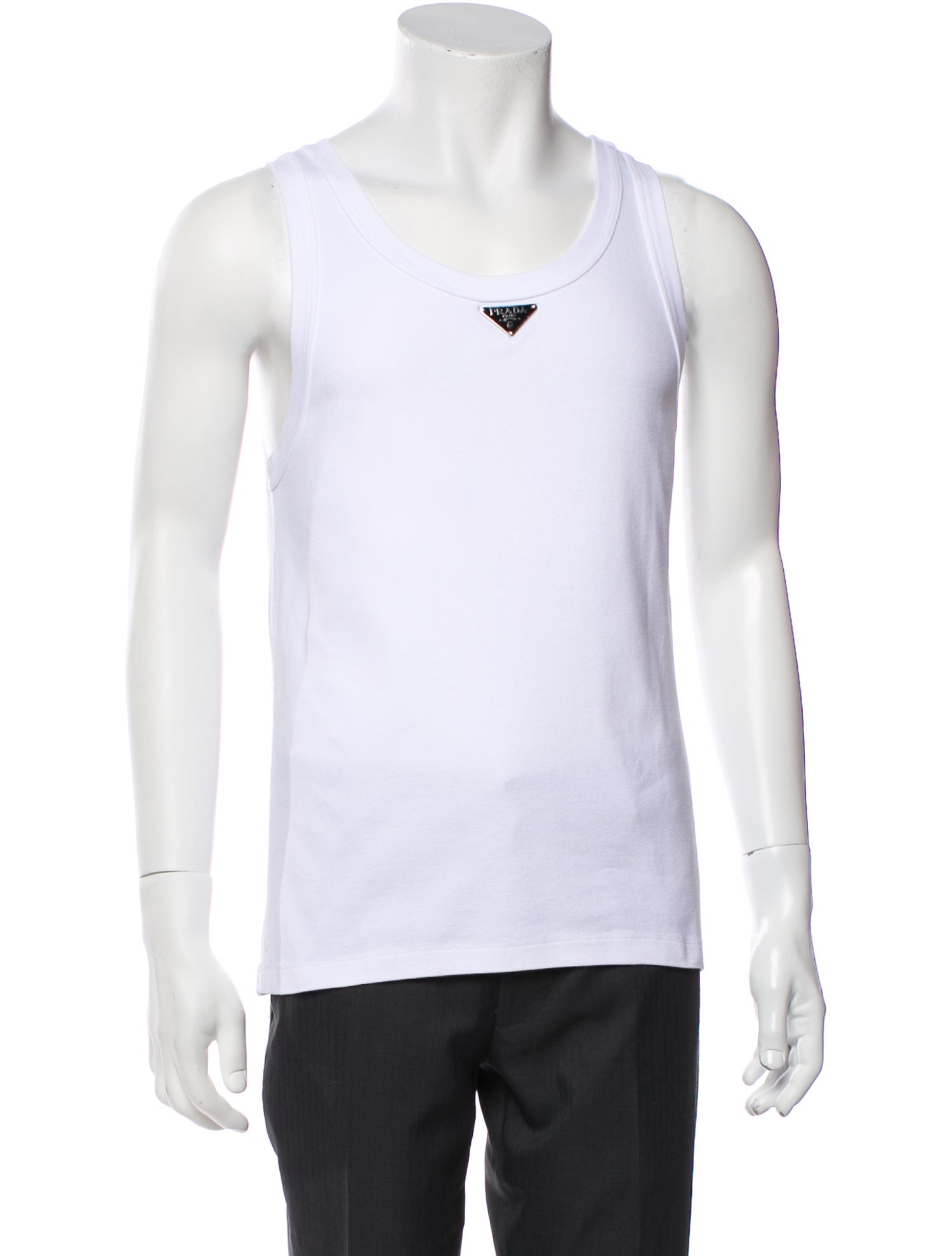 Prada 2024 Enameled Metal Triangle T-Shirt