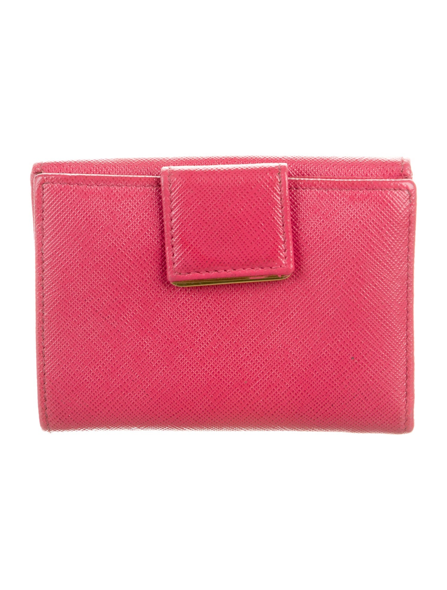 Prada Saffiano Lux Leather Compact Wallet