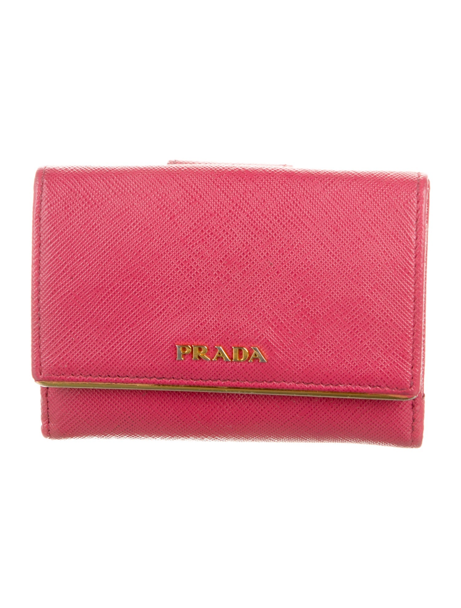 Prada Saffiano Lux Leather Compact Wallet