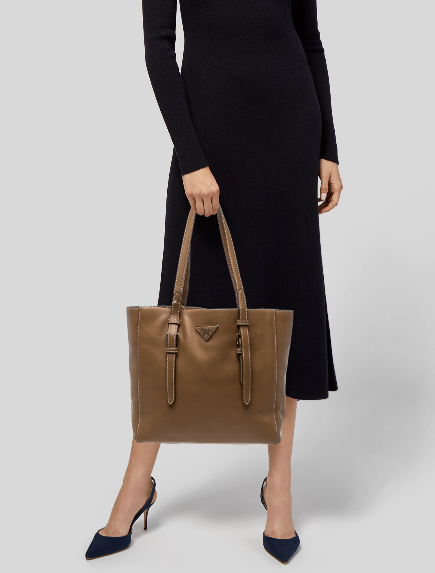 Prada Vitello Daino Leather Shoulder Bag