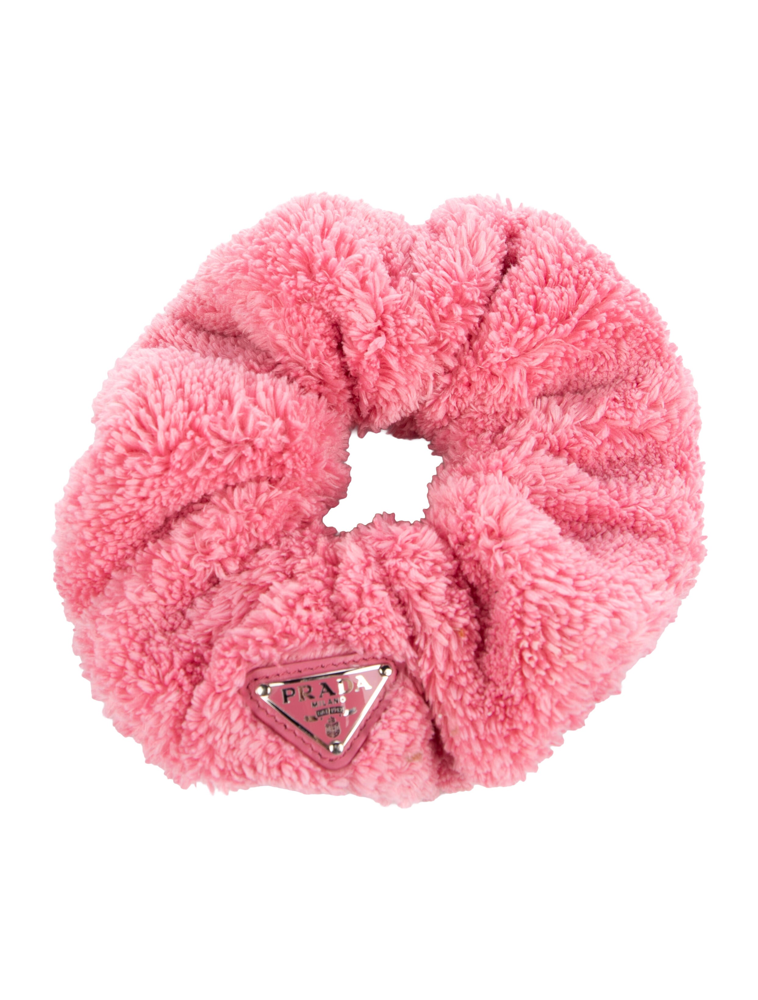Prada Terry Cloth Logo Scrunchie