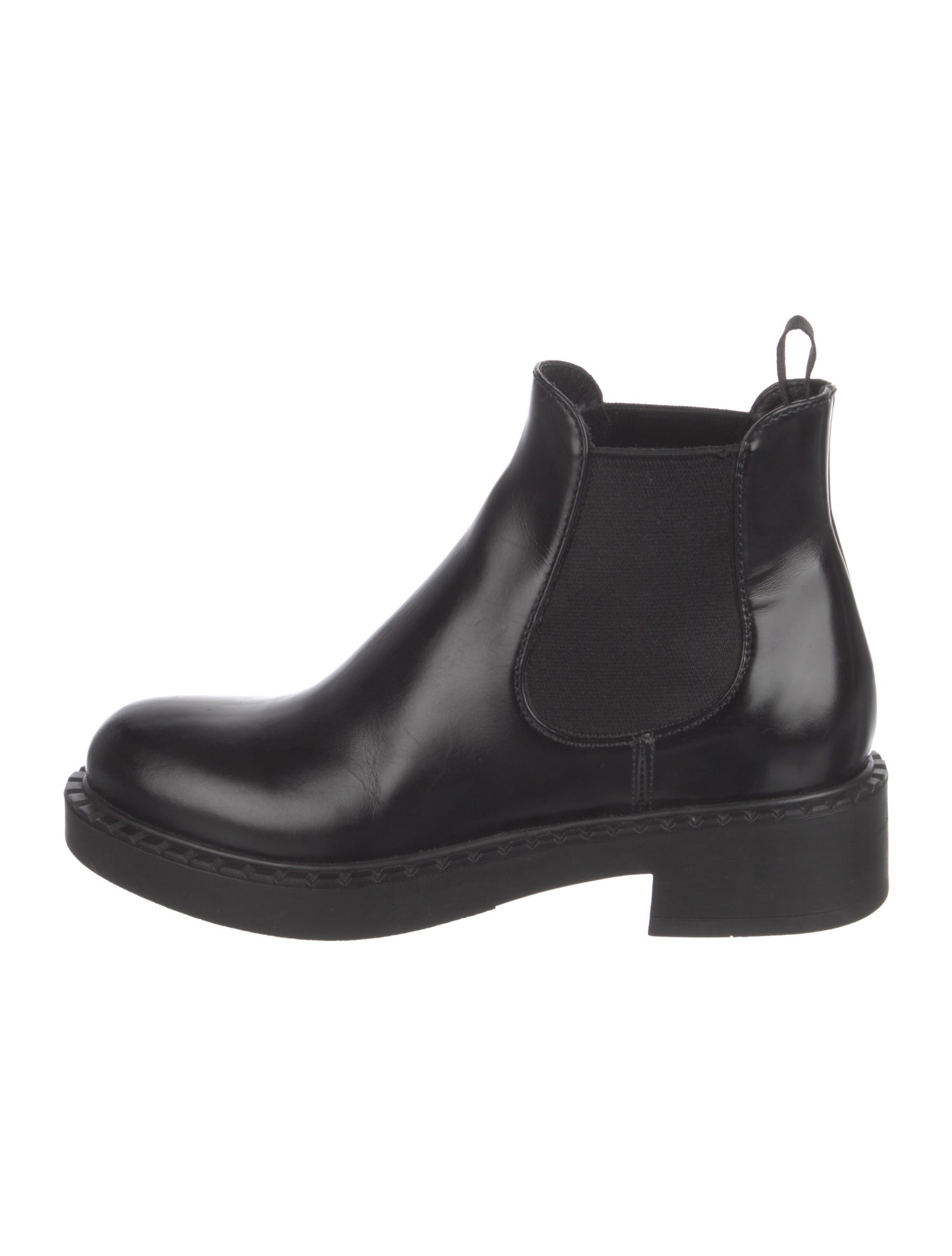 Prada Leather Chelsea Boots
