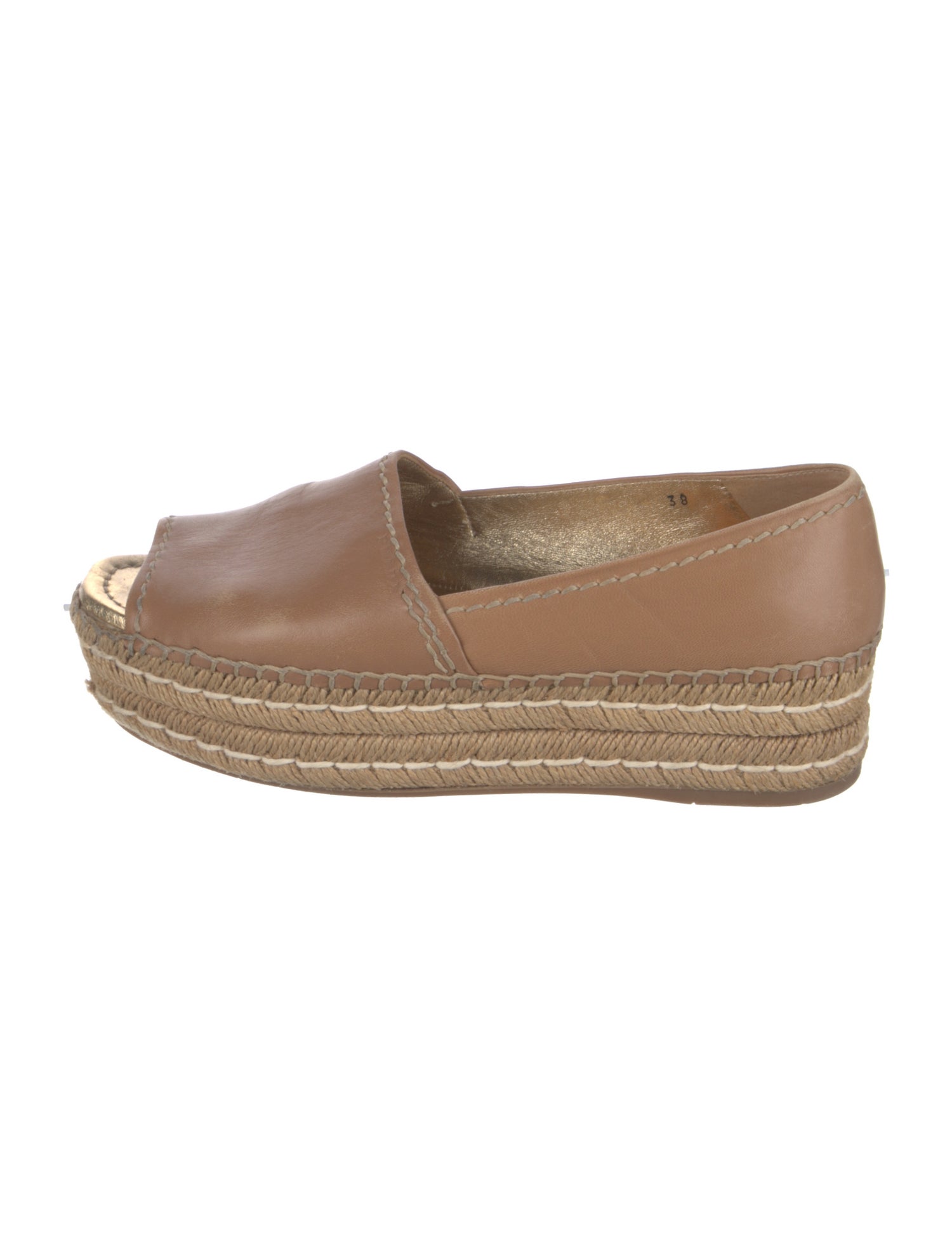 Prada Leather Espadrilles