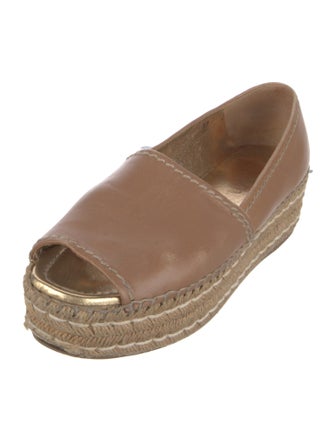 Prada Leather Espadrilles
