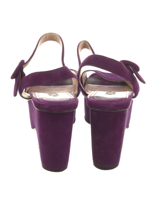 Prada Suede Slingback Sandals