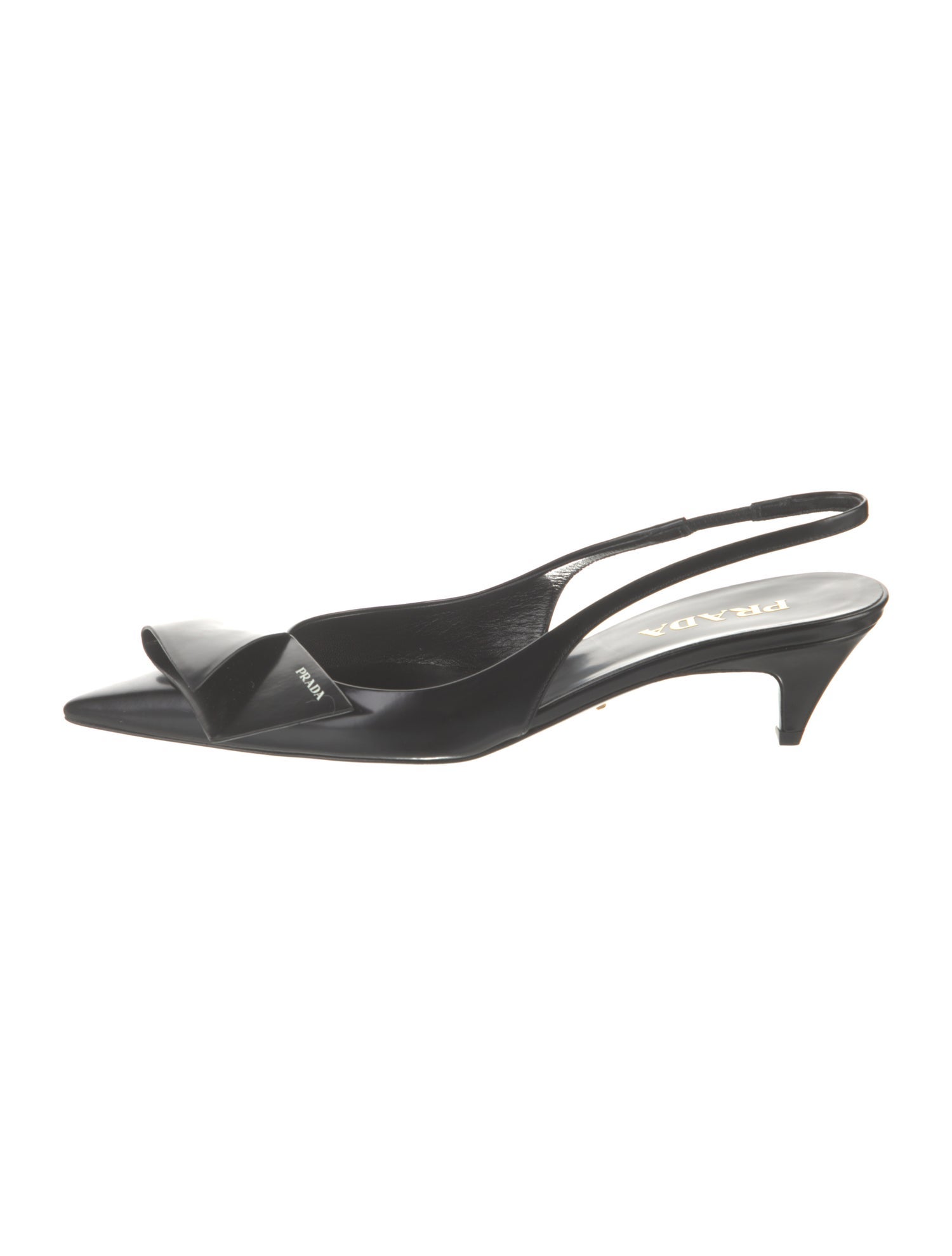 Prada Patent Leather Slingback Pumps