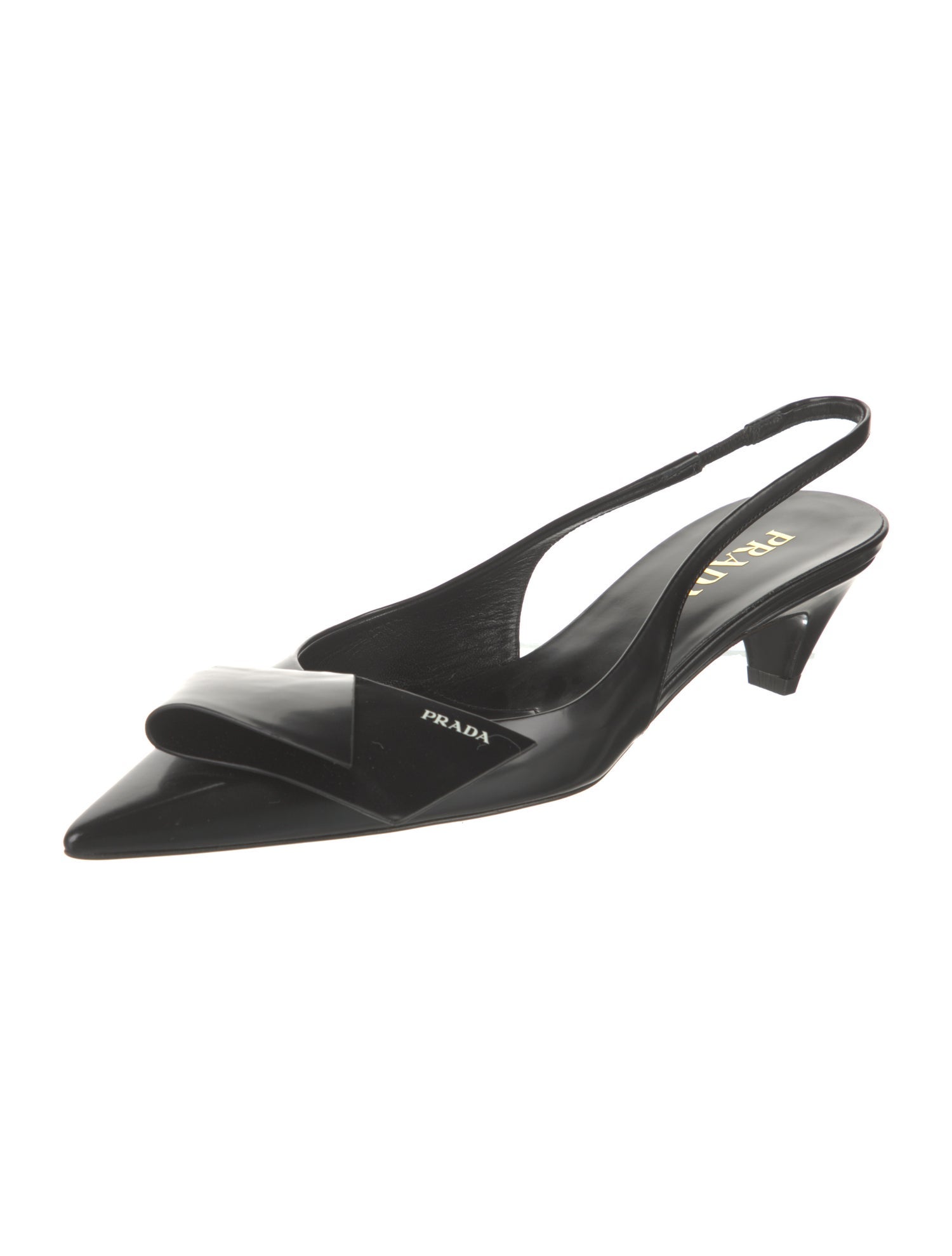 Prada Patent Leather Slingback Pumps