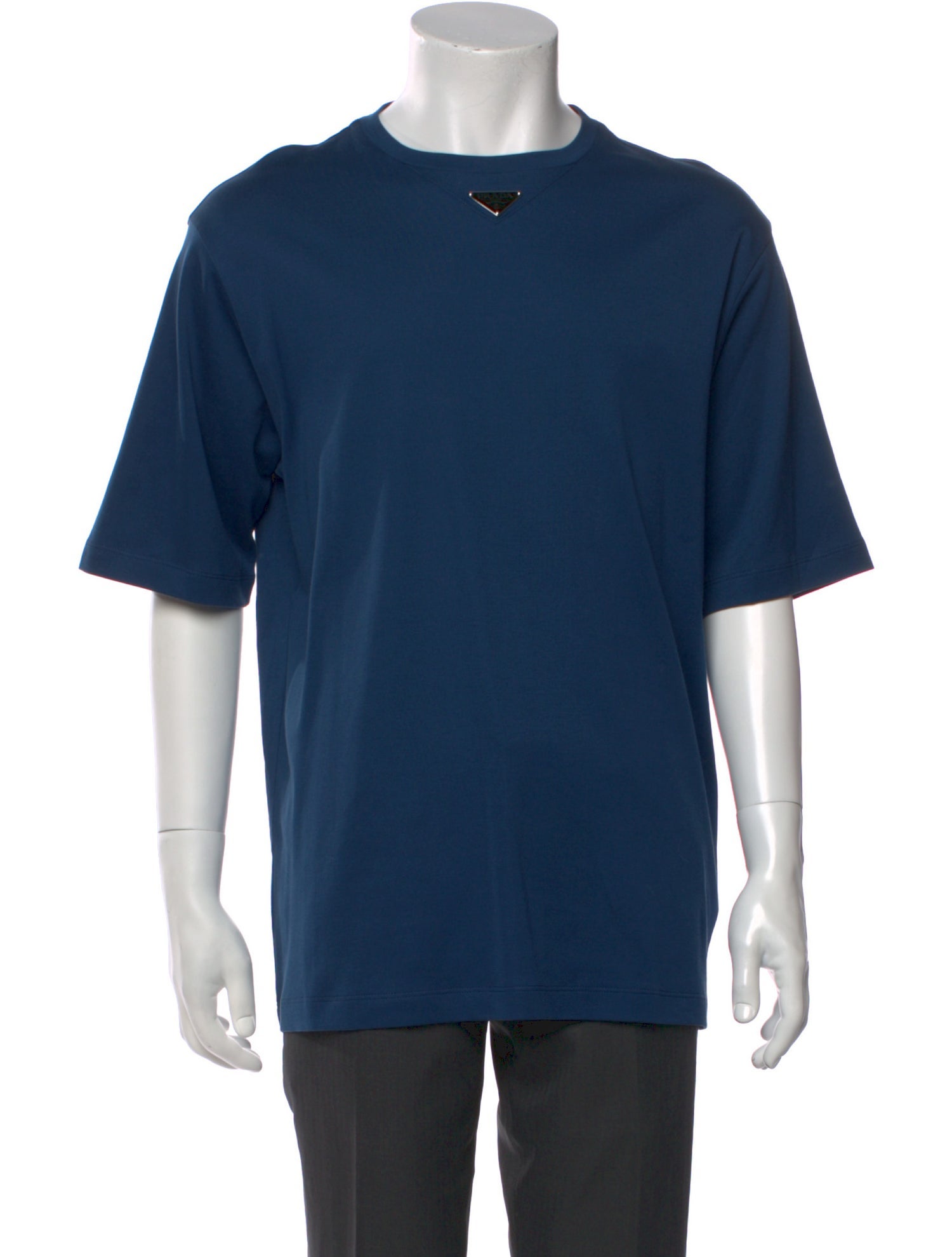 Prada 2024 Enameled Metal Triangle Henley