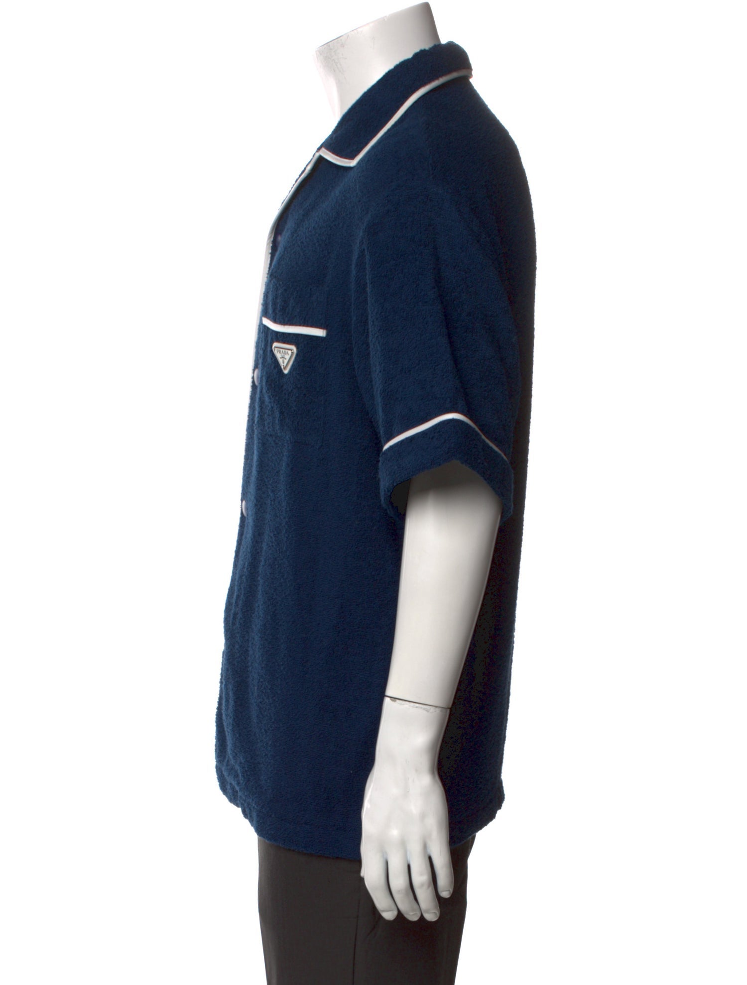 Prada 2024 Enameled Metal Triangle Shirt