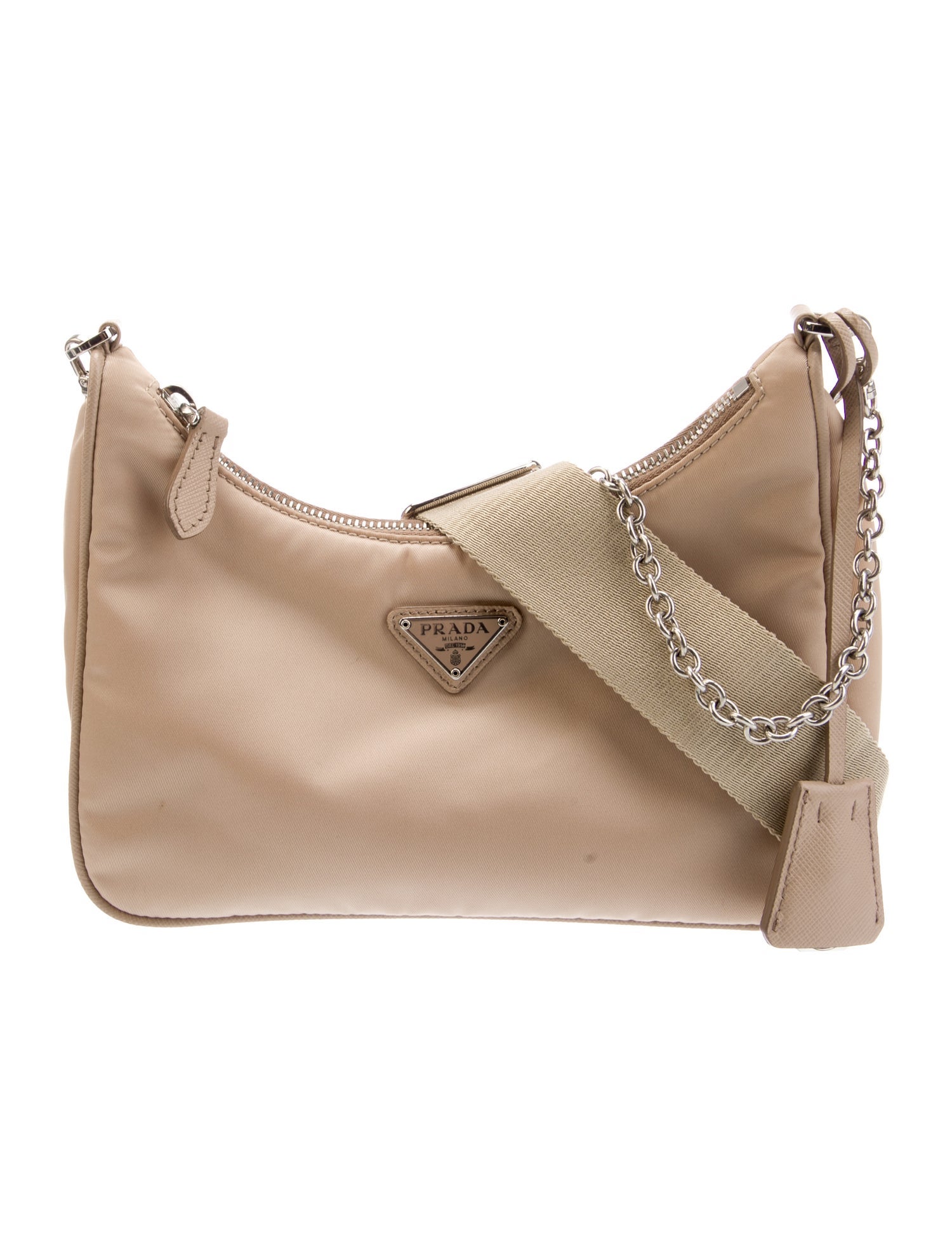 Prada Enameled Metal Triangle Re-Edition 2005