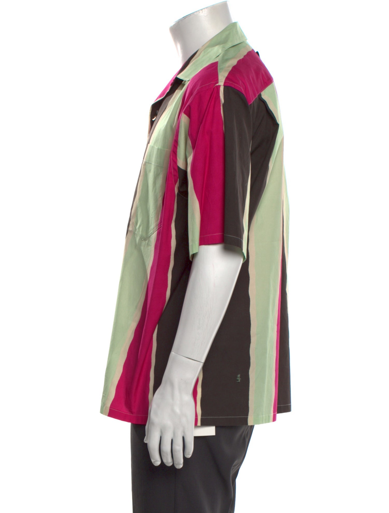 Prada 2022 Colorblock Pattern Shirt