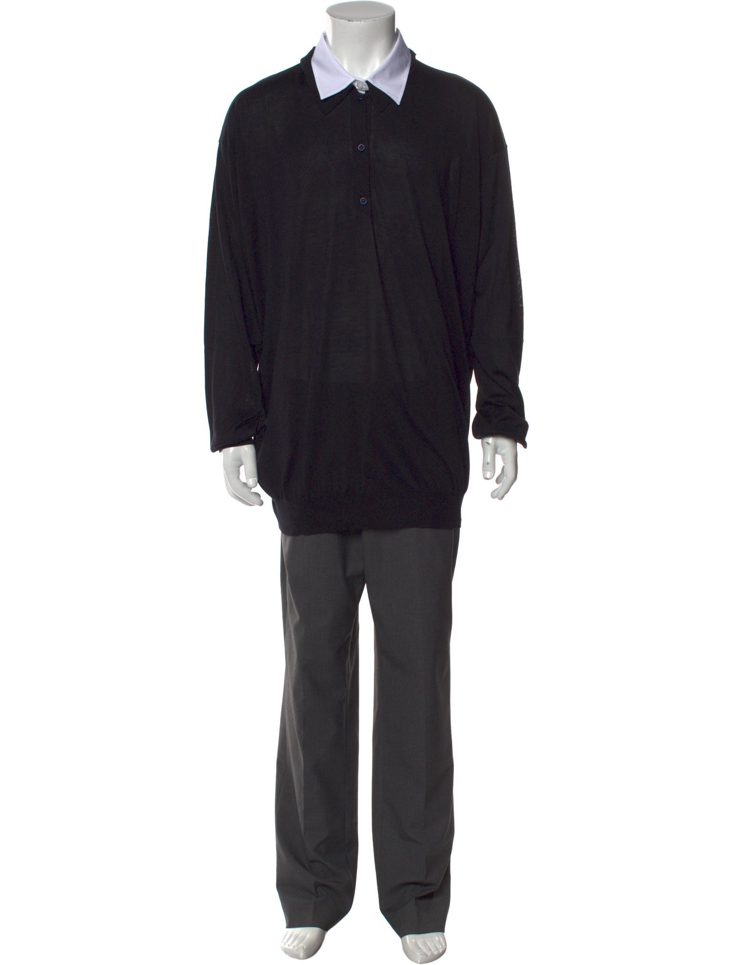 Prada 2024 Open Front Polo Sweater w/ Tags