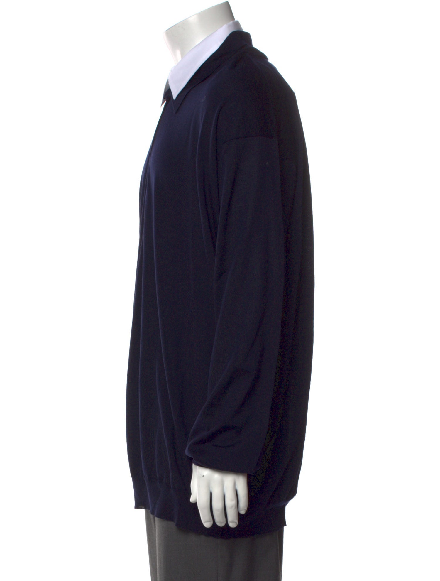 Prada 2024 Virgin Wool Polo Sweater