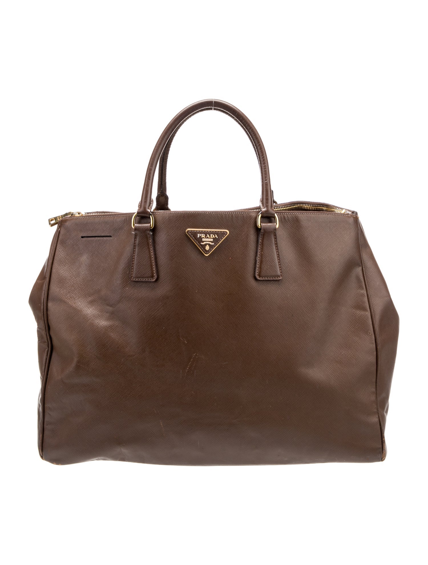 Prada Saffiano Leather Galleria Double Zip Large