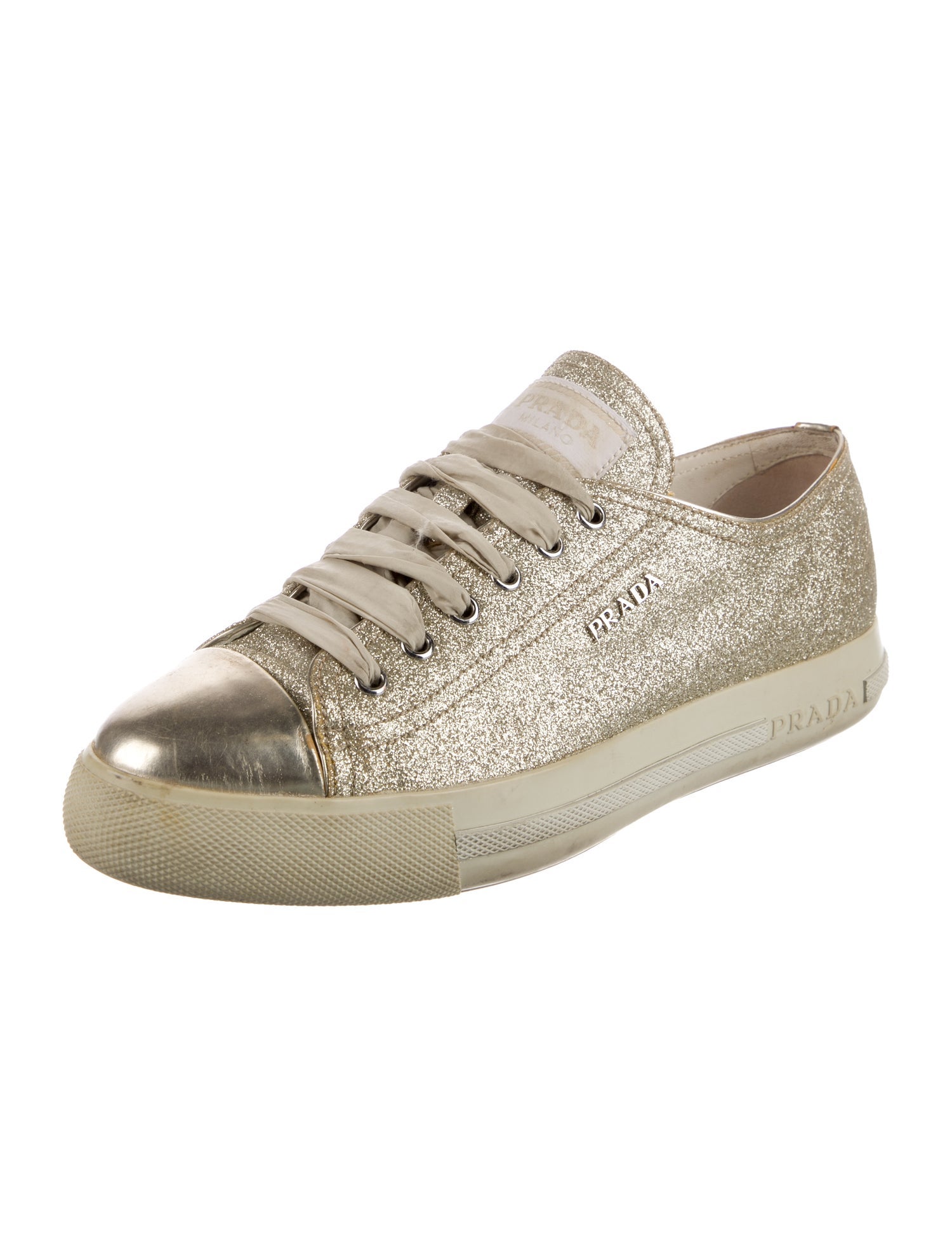 Prada Glitter Sneakers